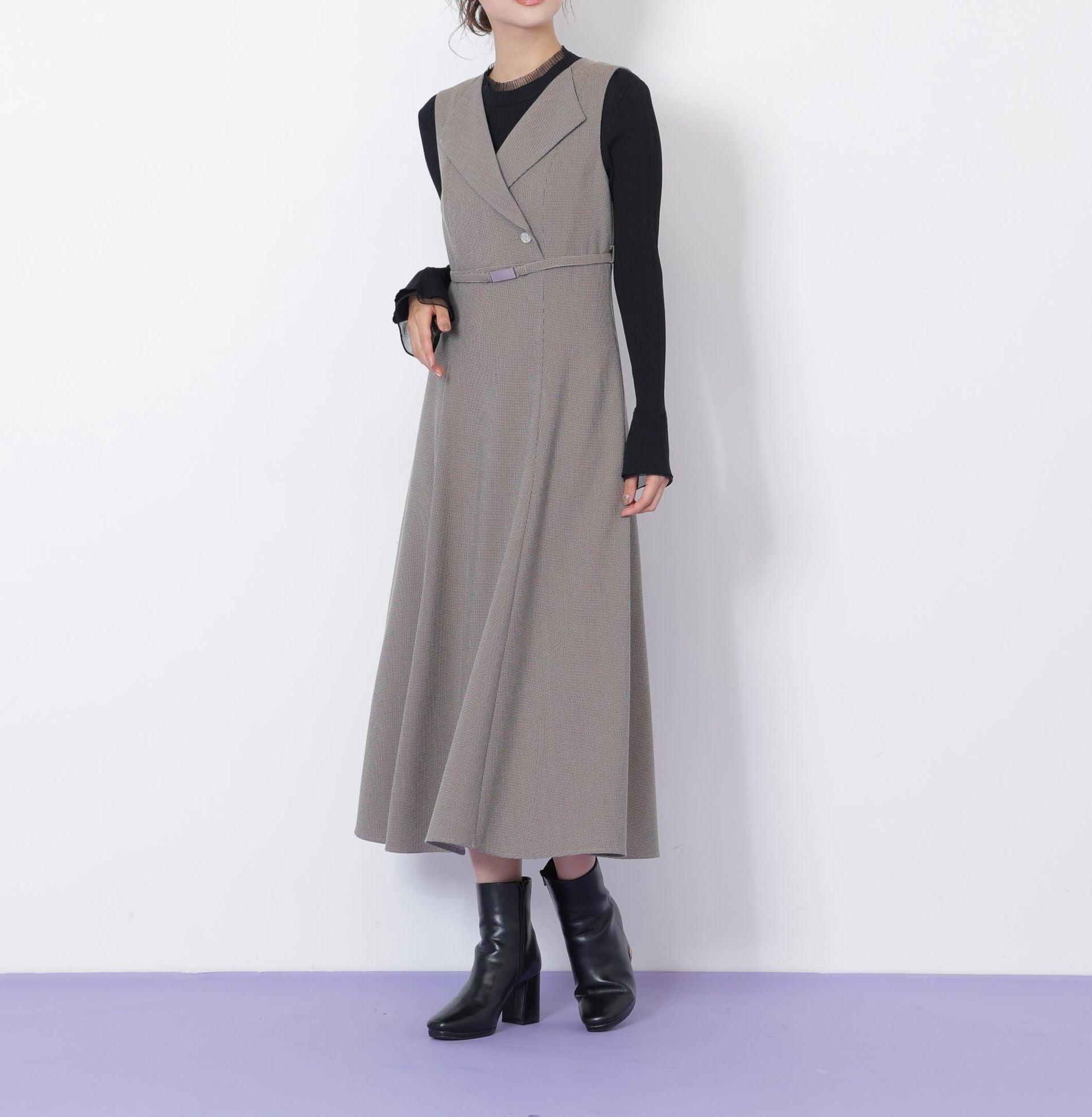 フレアジャンスカ ブラウン1