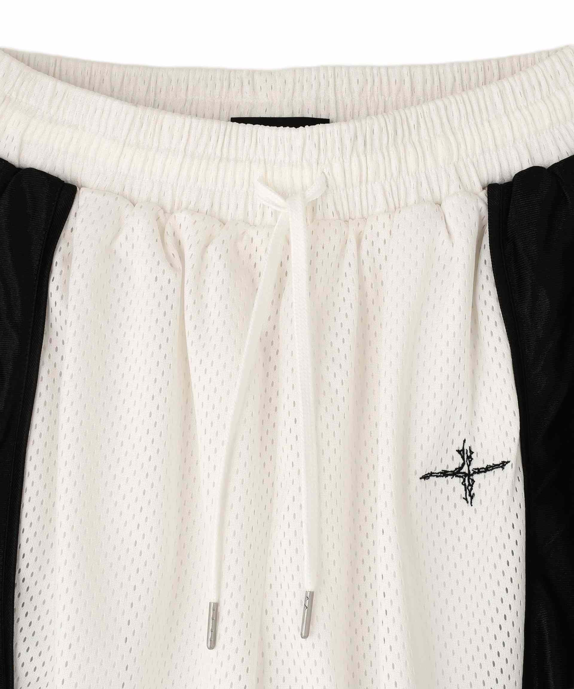 NOT4NE>D/ノットフォーナード/4 SYMROL COLOU> MESH SHO>TS ホワイト