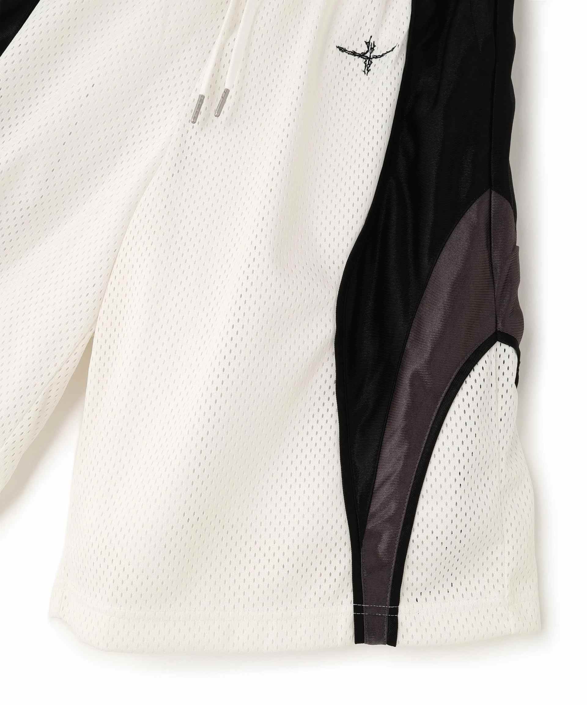 NOT4NE>D/ノットフォーナード/4 SYMROL COLOU> MESH SHO>TS ホワイト