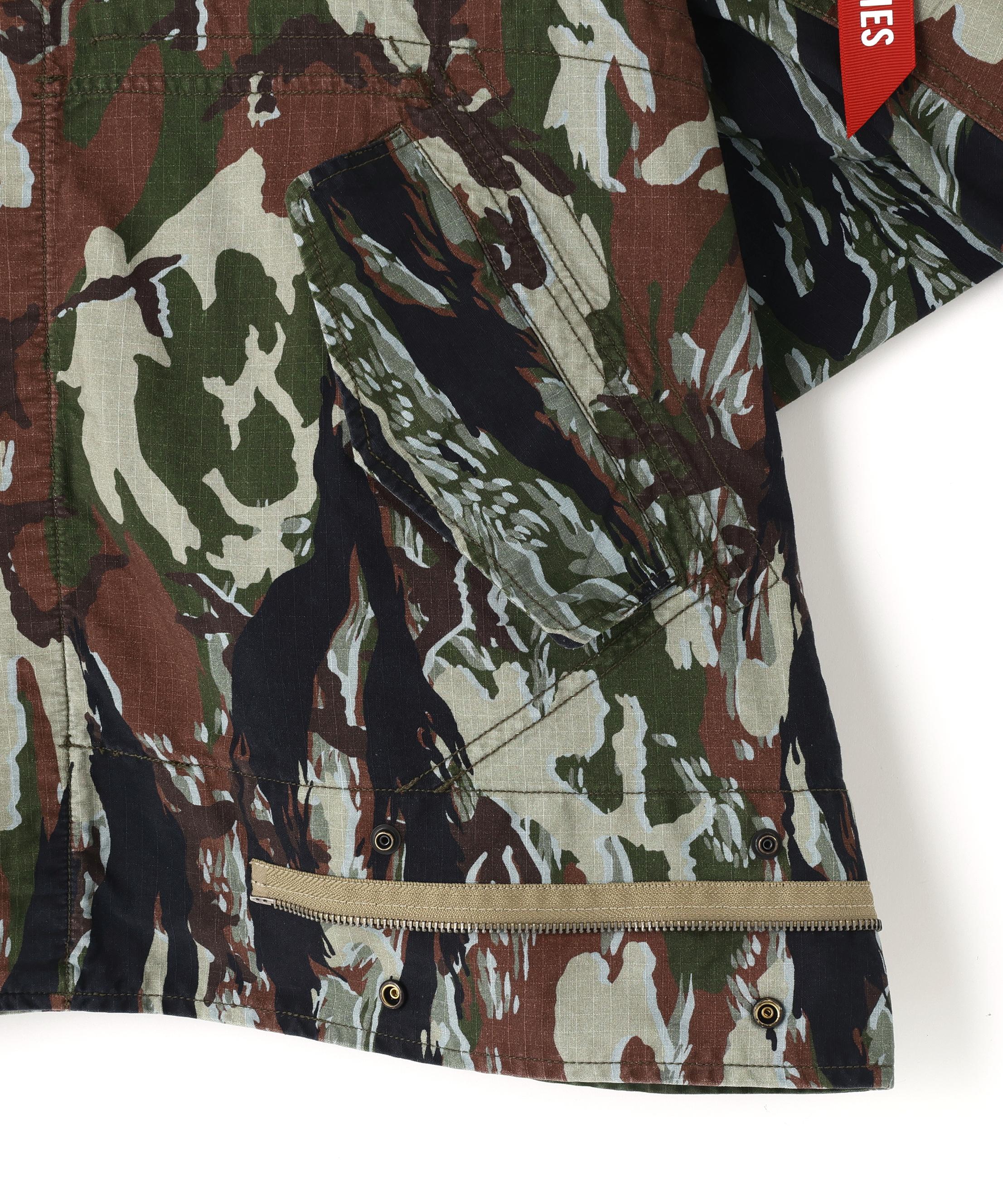 beautiful people×Alpha/double-end camouflage field JK オリーブ