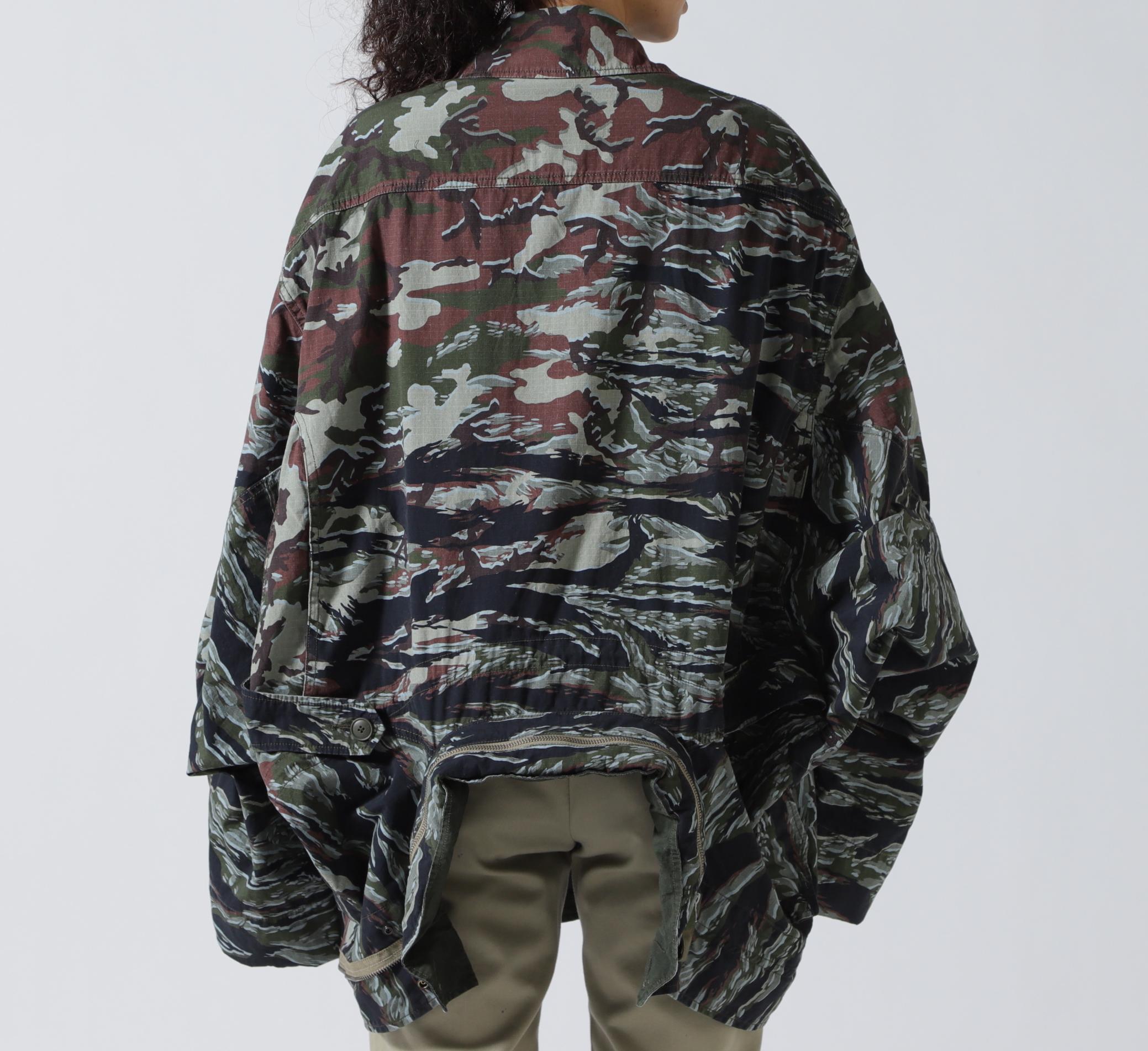 beautiful people×Alpha/double-end camouflage field JK オリーブ