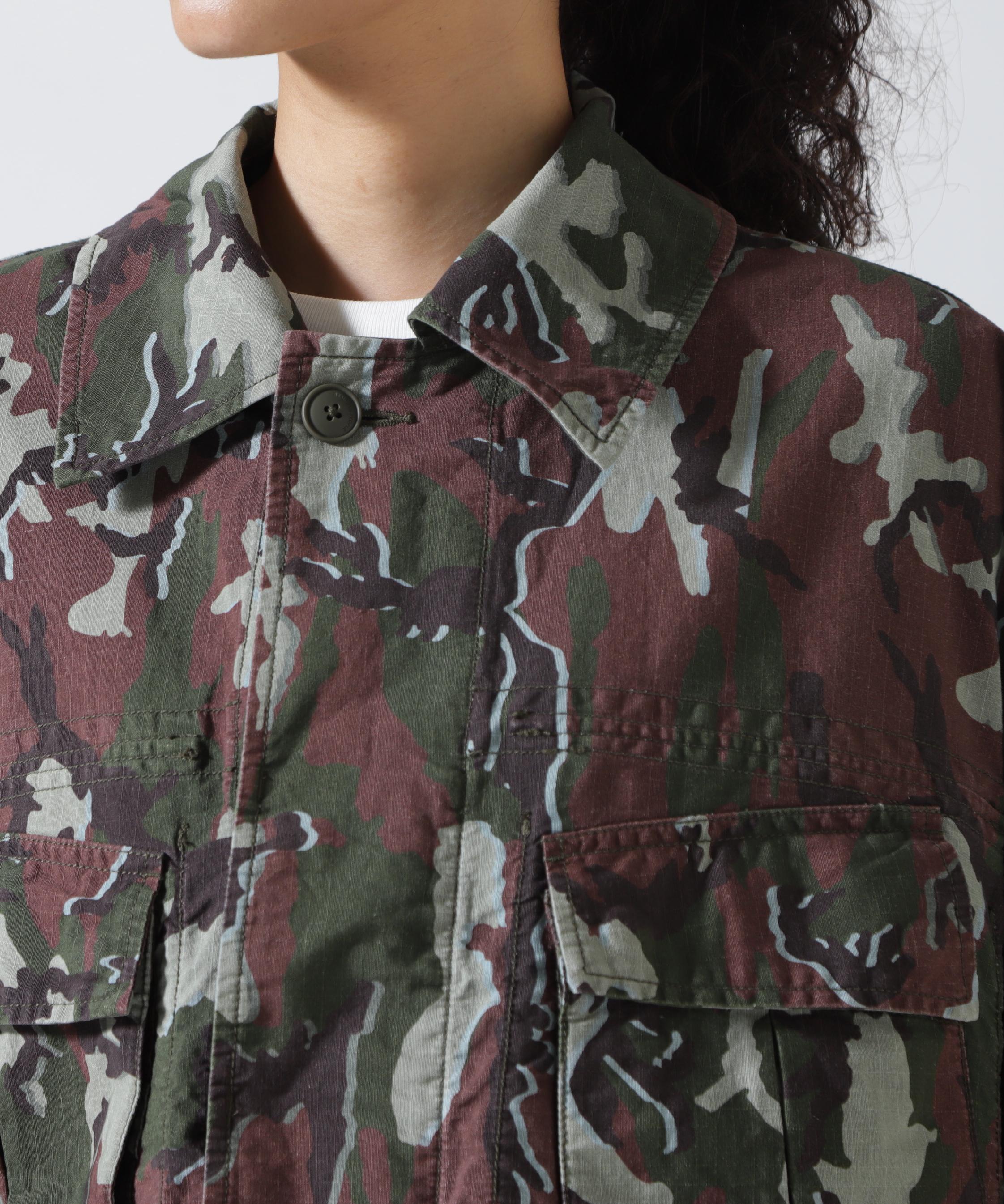 beautiful people×Alpha/double-end camouflage field JK オリーブ