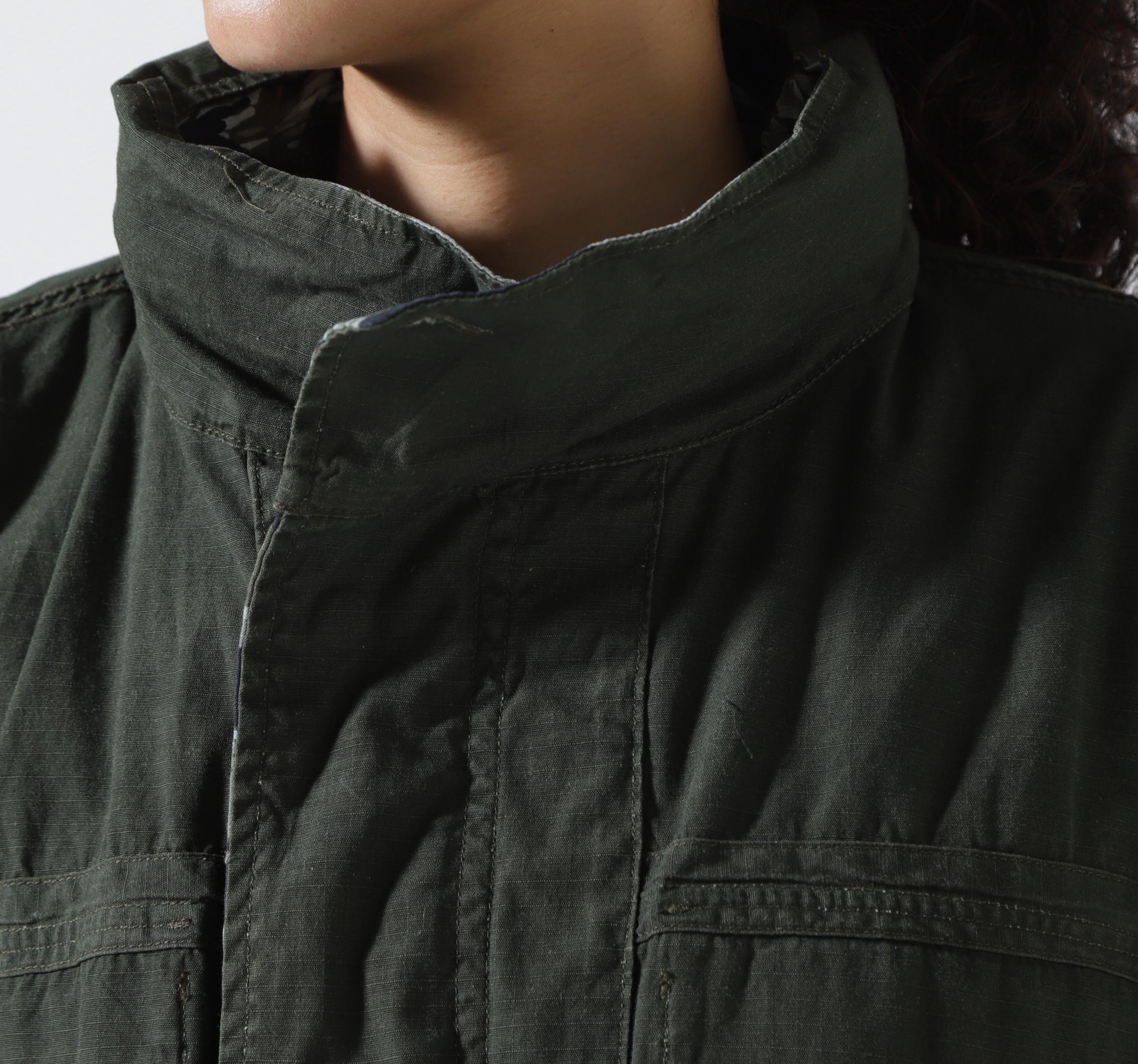 beautiful people×Alpha/double-end camouflage field JK オリーブ