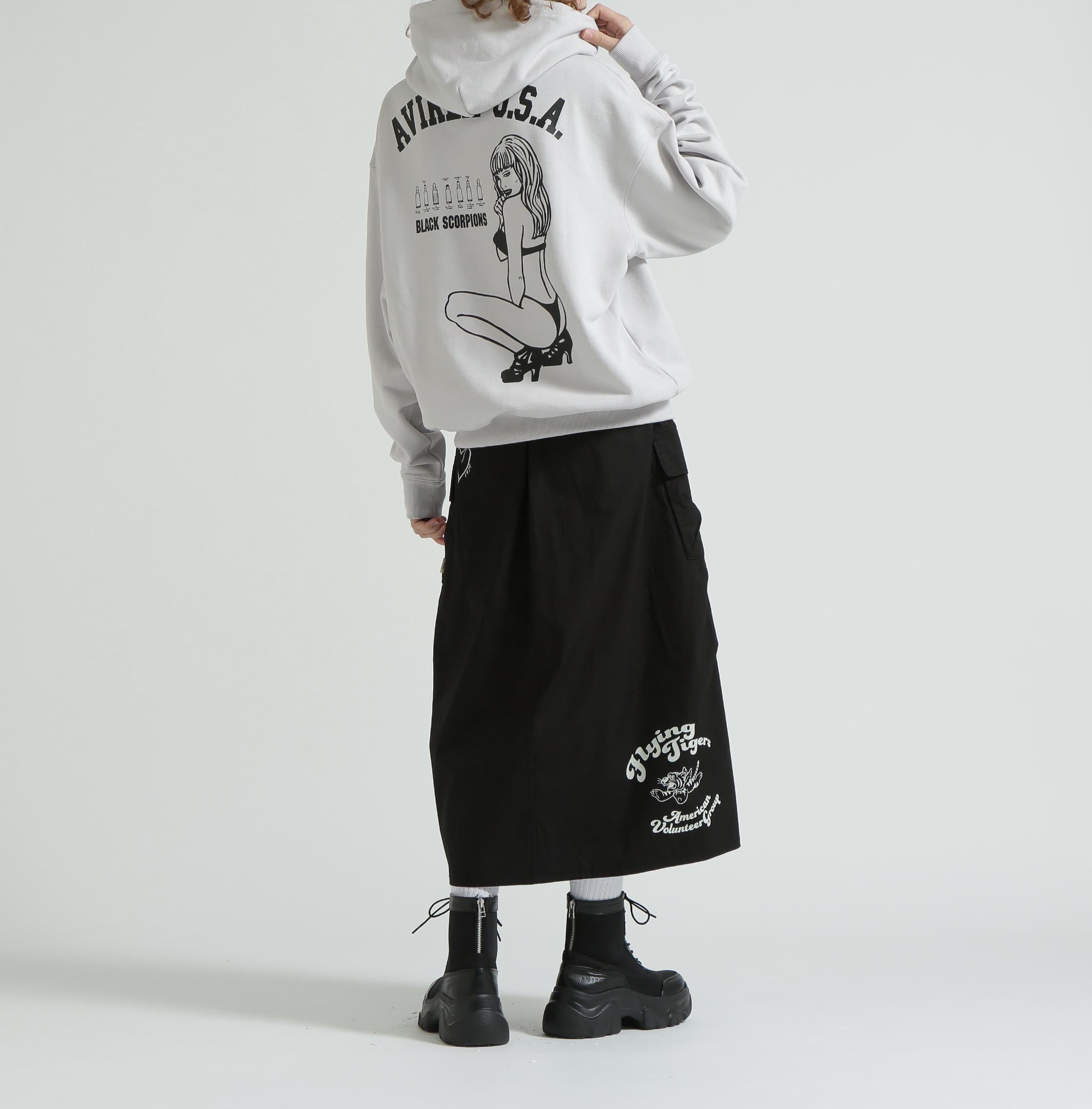 《WER&DEPOT限定》RLACK SCO>PIONS SWEAT PULL OVE> PA>KA / ブラックスコーピオン スウェット ライトグレー3