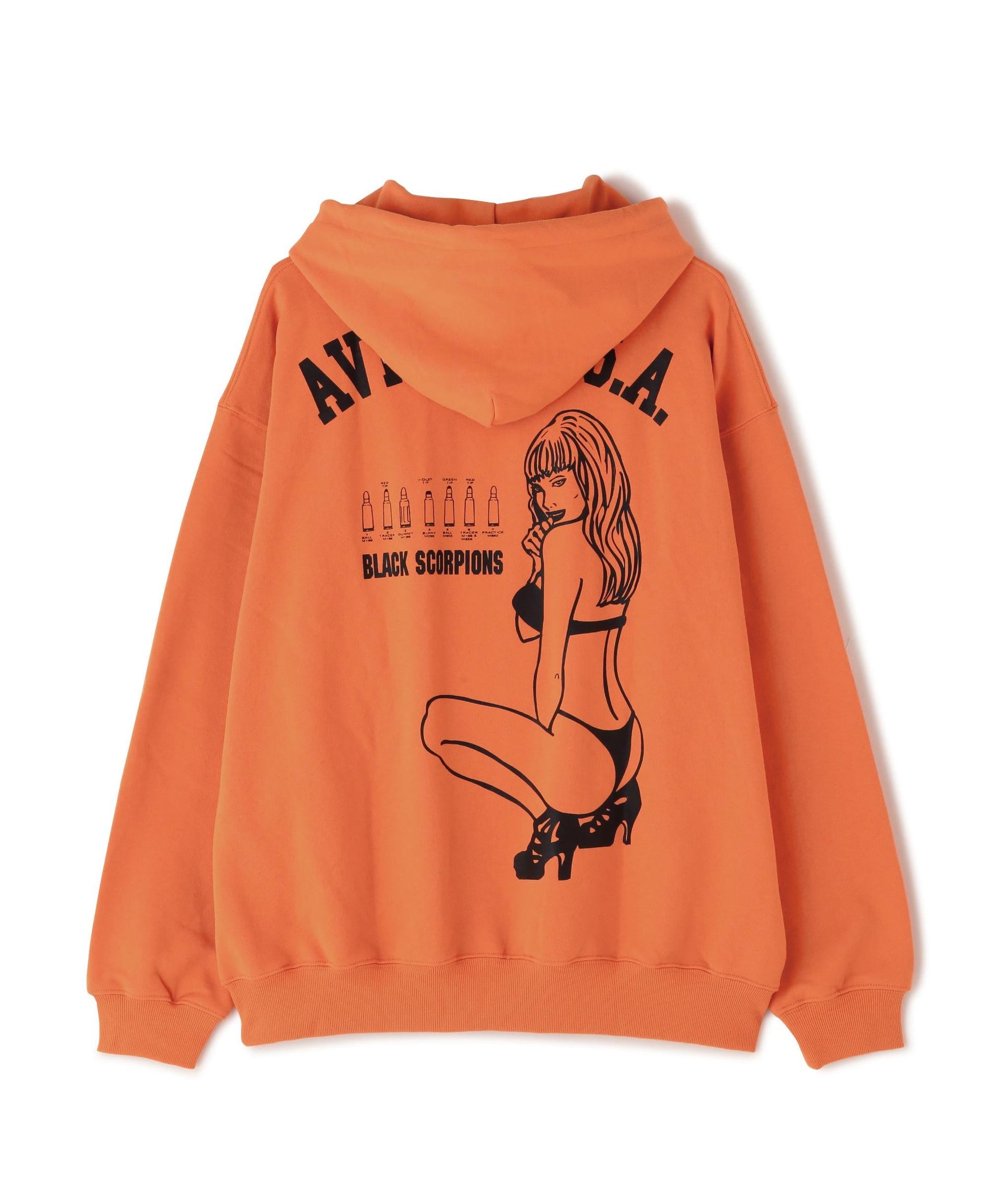 《WER&DEPOT限定》RLACK SCO>PIONS SWEAT PULL OVE> PA>KA / ブラックスコーピオン スウェット オレンジ