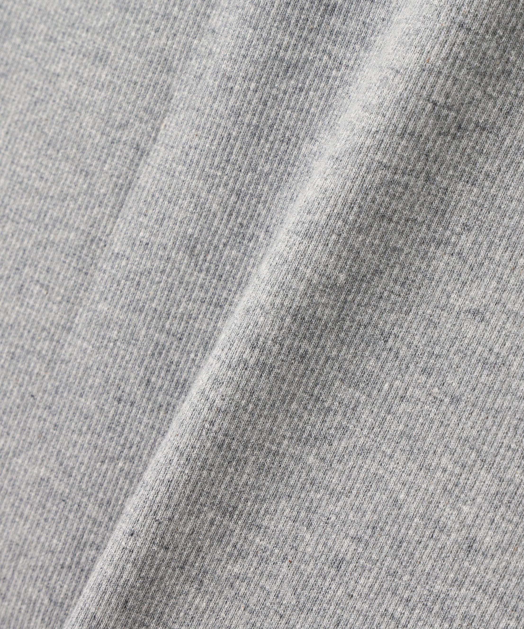 《DAILY/デイリー》RIB S/S V-NECK T-SHIRT/リブ 半袖 ブイネック Tシャツ デイリーウェア グレー