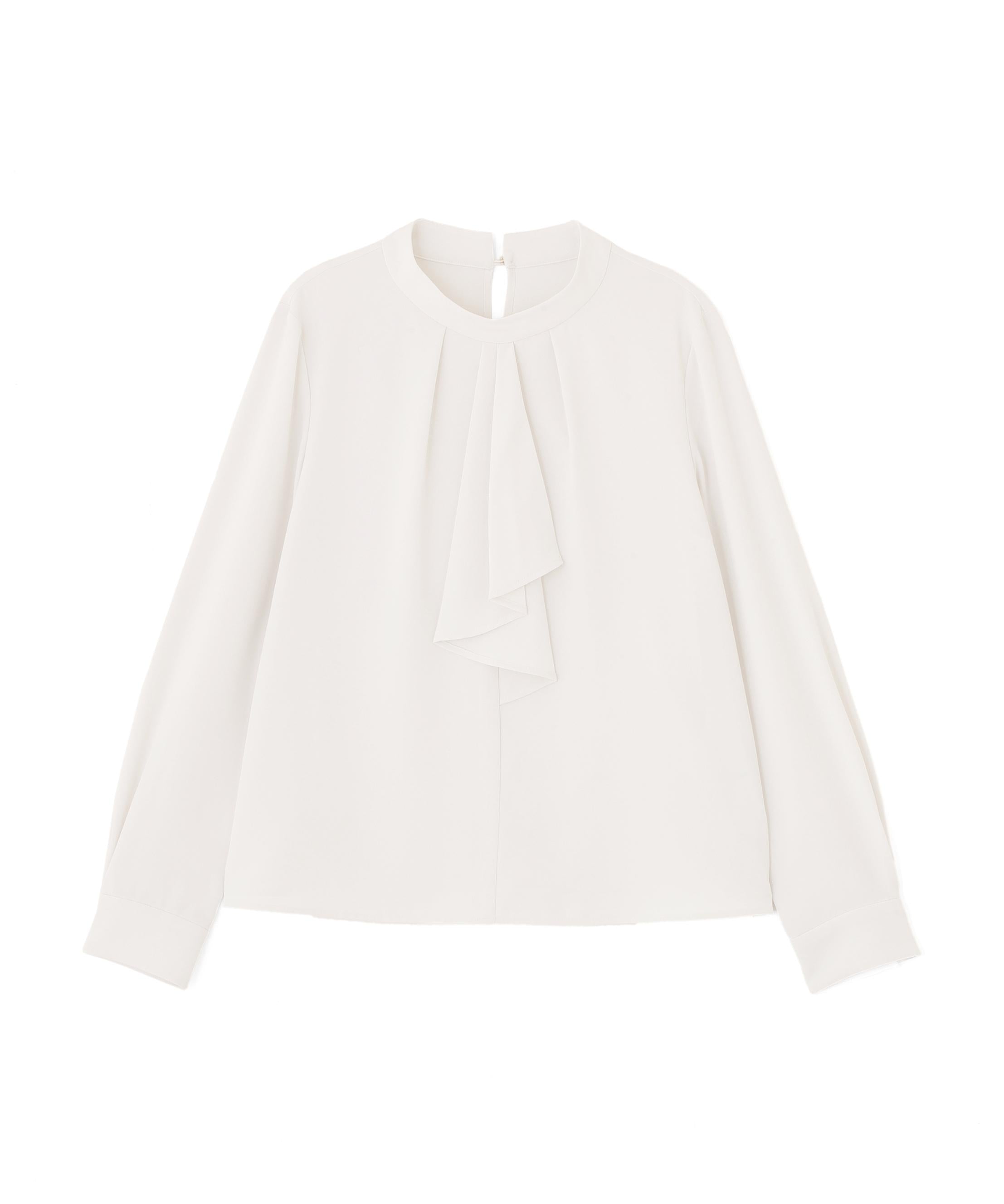 ラッフルボウタイブラウス オフホワイト1