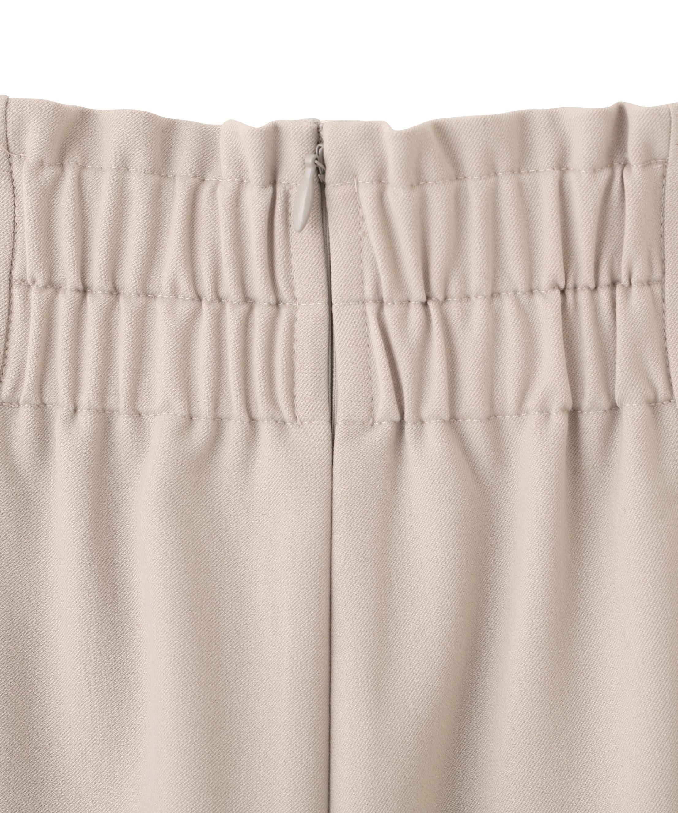 サイドプリーツスカパン ベージュ