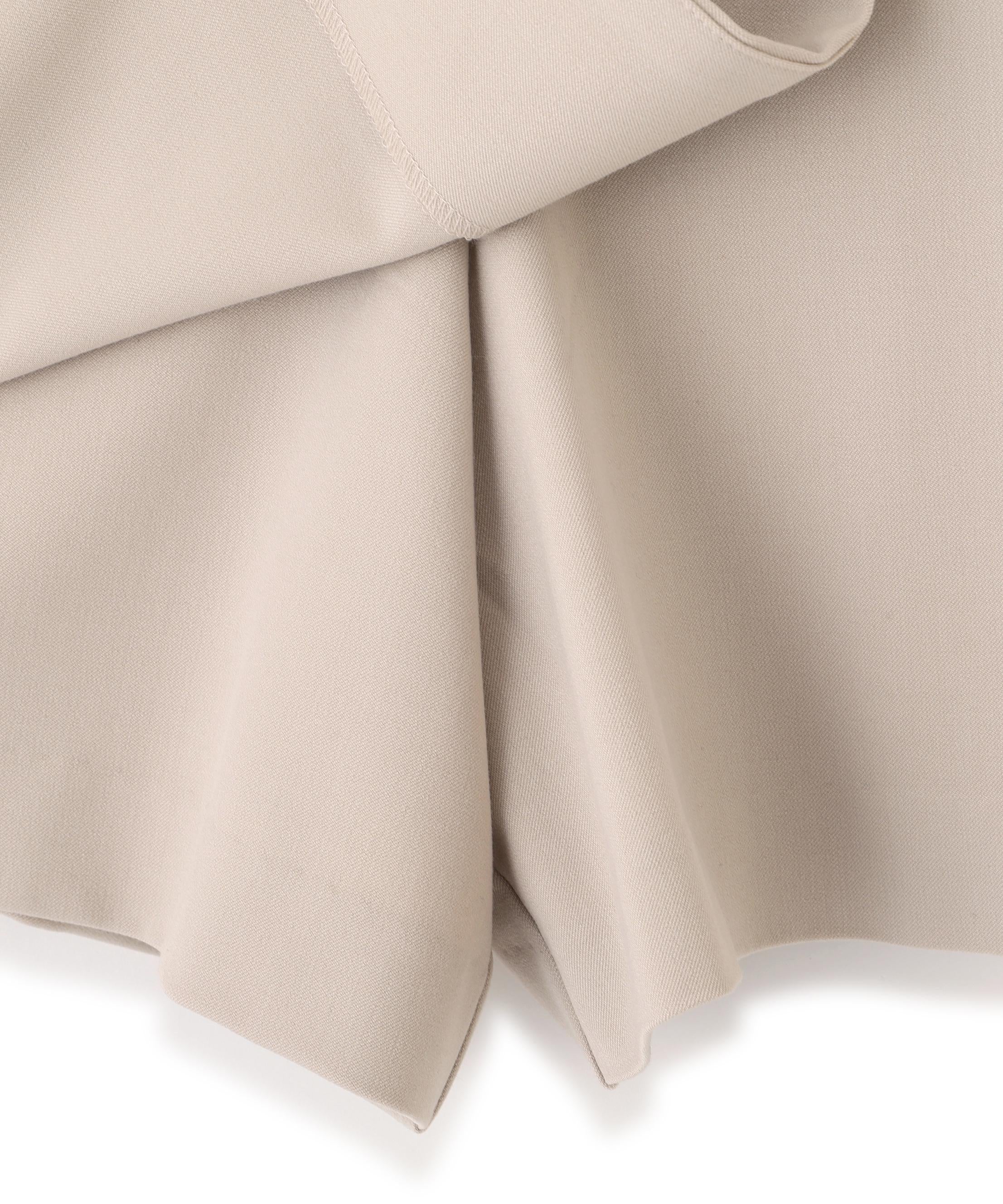 サイドプリーツスカパン ベージュ