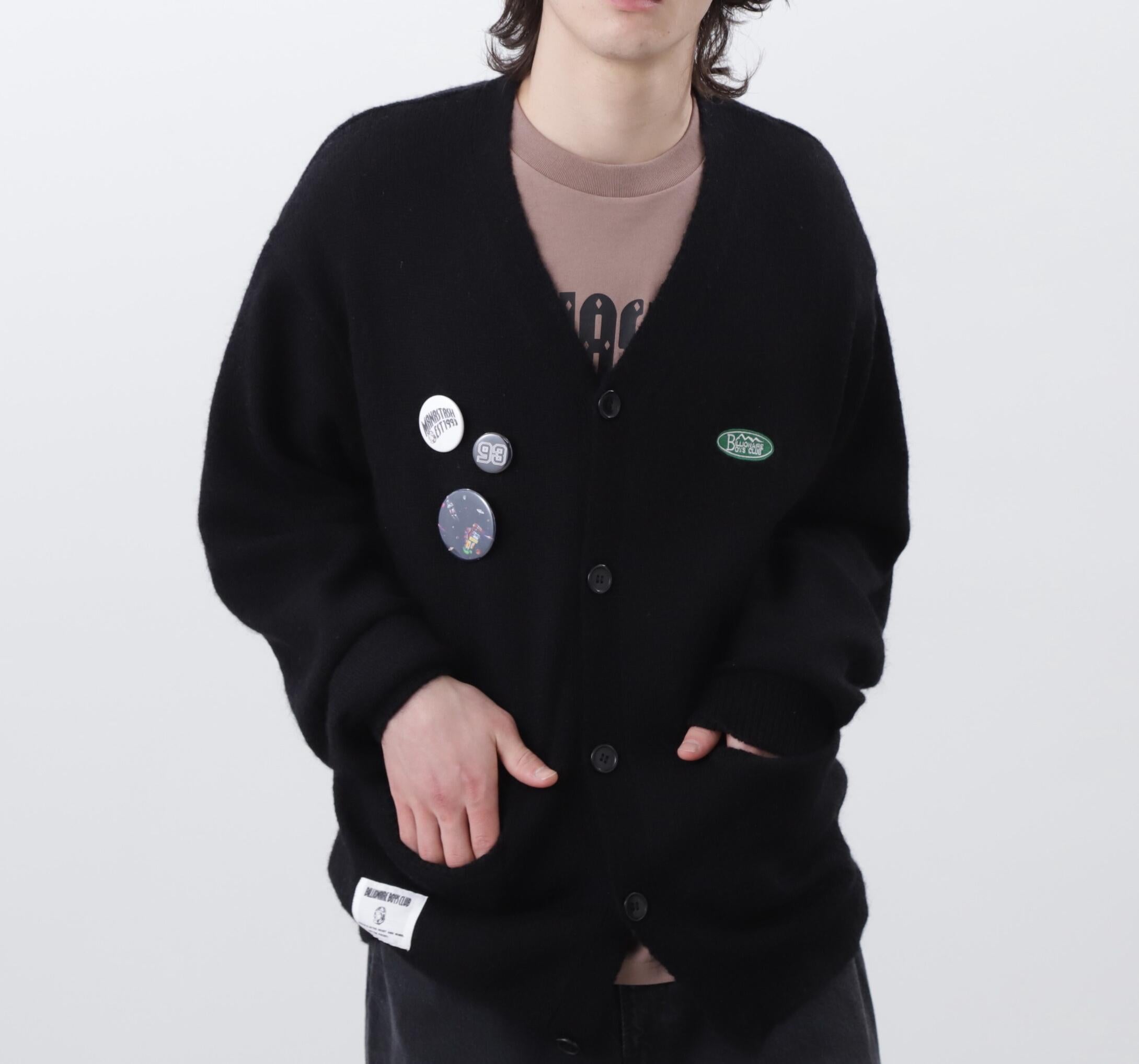 億萬富翁男孩俱樂部/莫海爾徽章針織衫