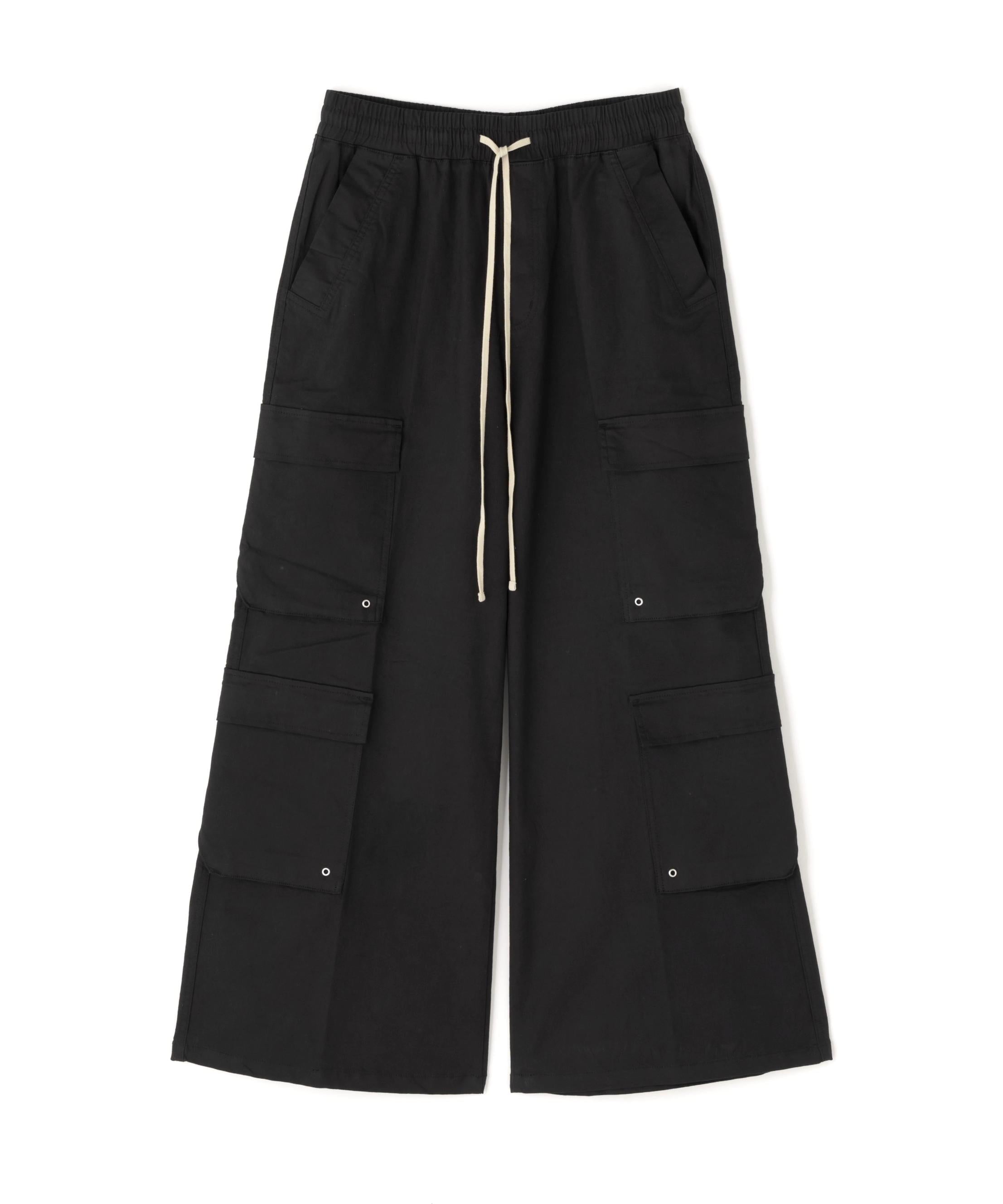 DankeSchon/ダンケシェーン/ST TWILL FLARE CARGO PANTS ブラック