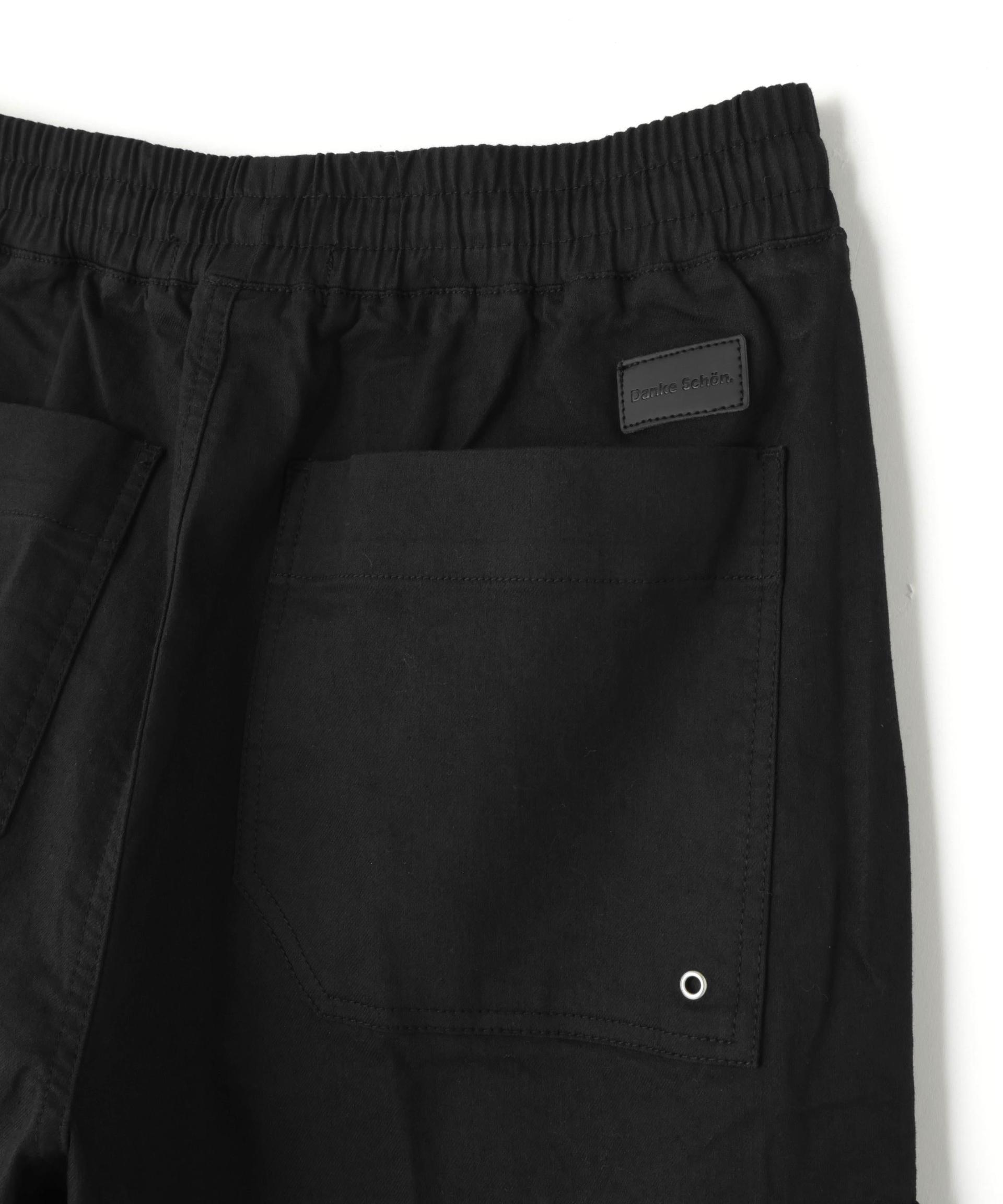 DankeSchon/ダンケシェーン/ST TWILL FLARE CARGO PANTS ブラック