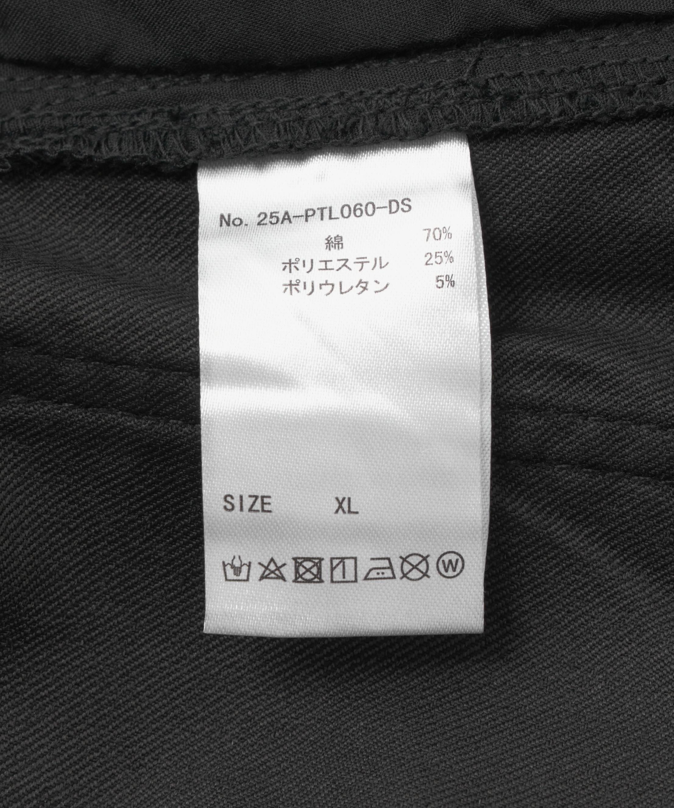 DankeSchon/ダンケシェーン/ST TWILL FLARE CARGO PANTS ブラック