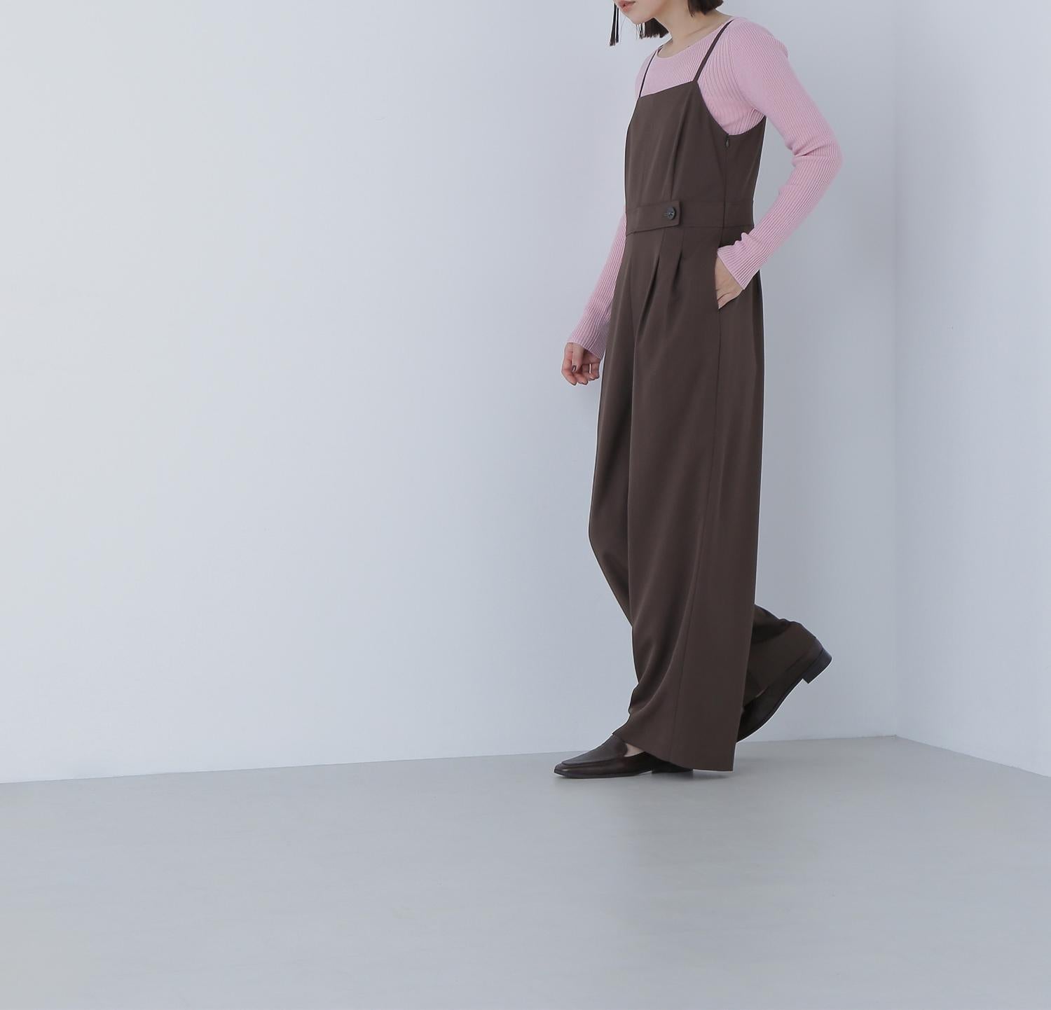 ウールブレンドニットシリーズ ボートネック ピンク