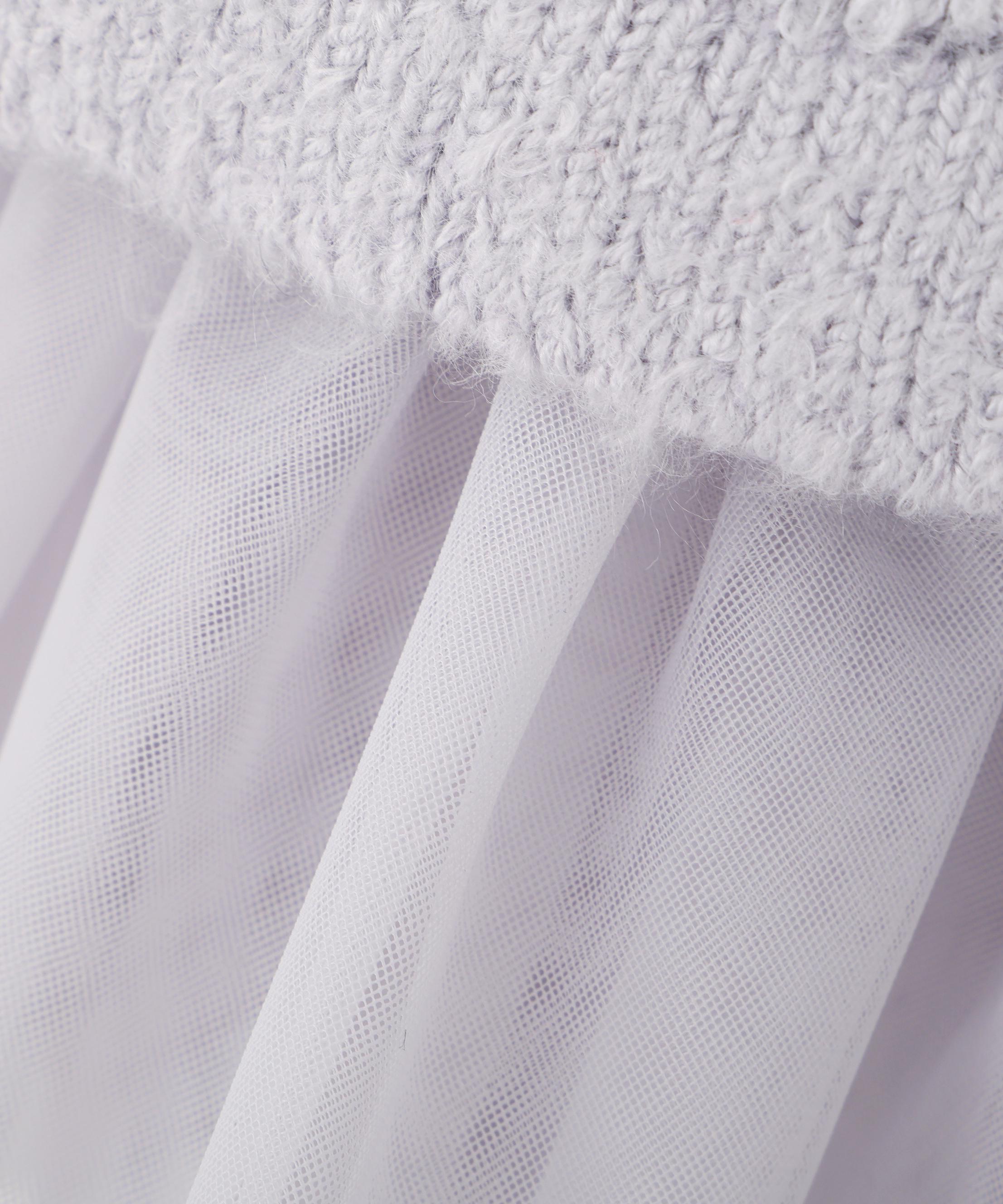 チュールペプラムニットアンサンブル ラベンダー