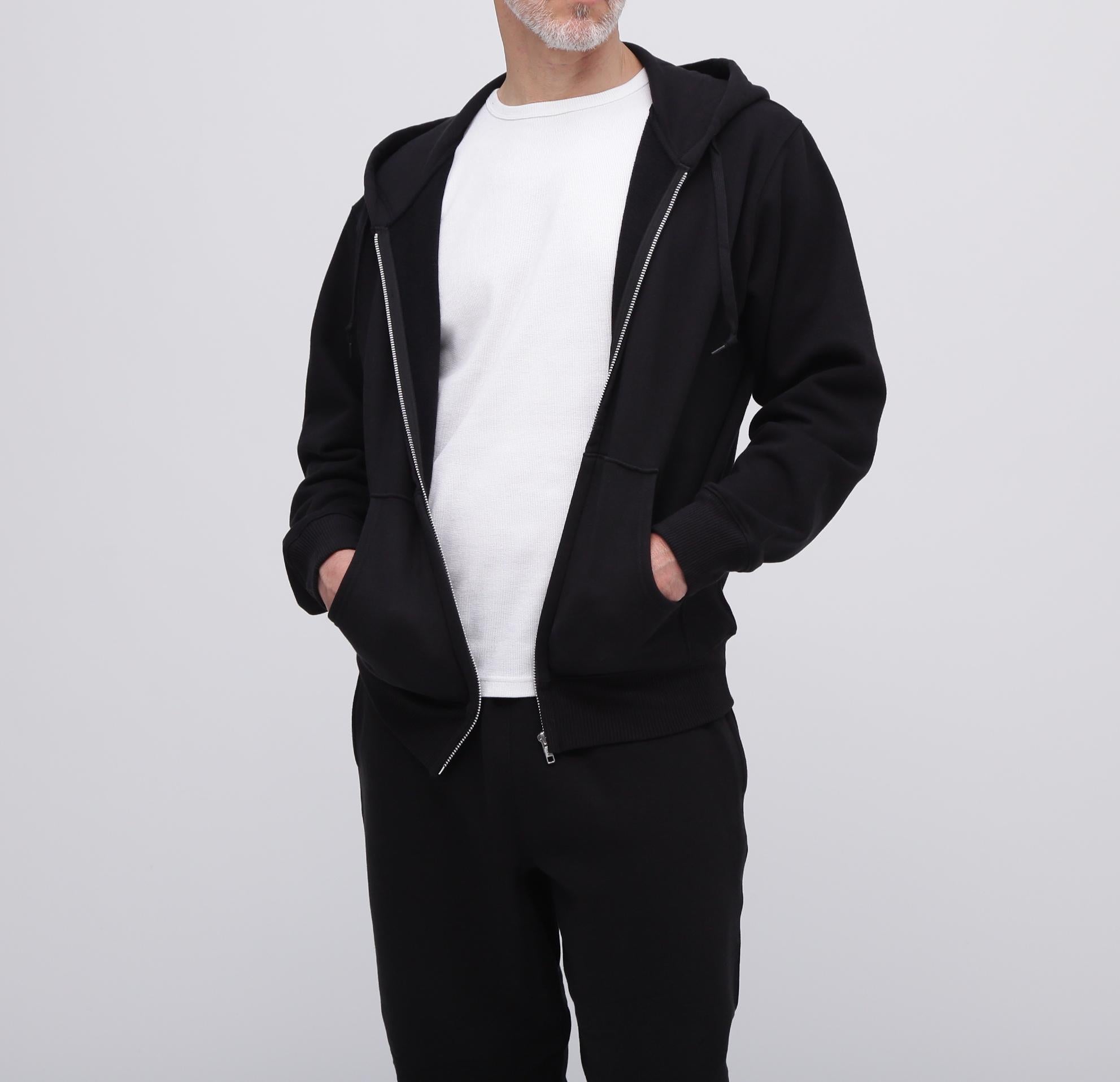 《DAILY/デイリー》ZIP UP SWEAT PARKA / ジップアップ スウェット パーカー / AVIREX /アヴィレックス ブラック