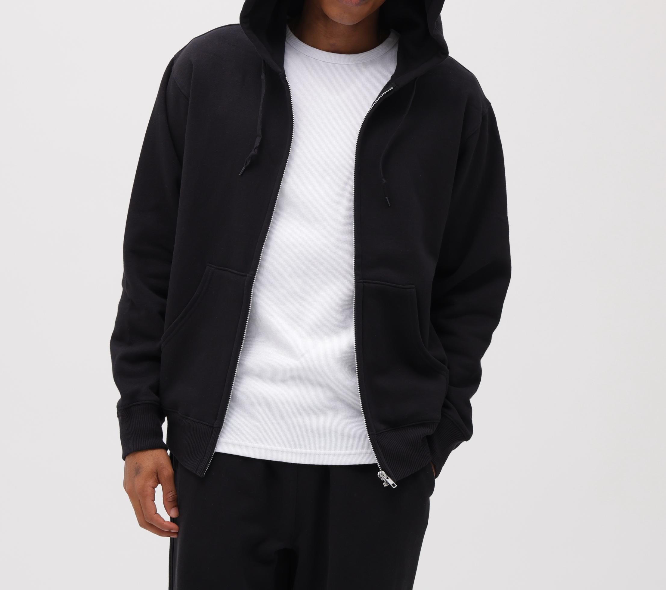 《DAILY/デイリー》ZIP UP SWEAT PARKA / ジップアップ スウェット パーカー / AVIREX /アヴィレックス ブラック