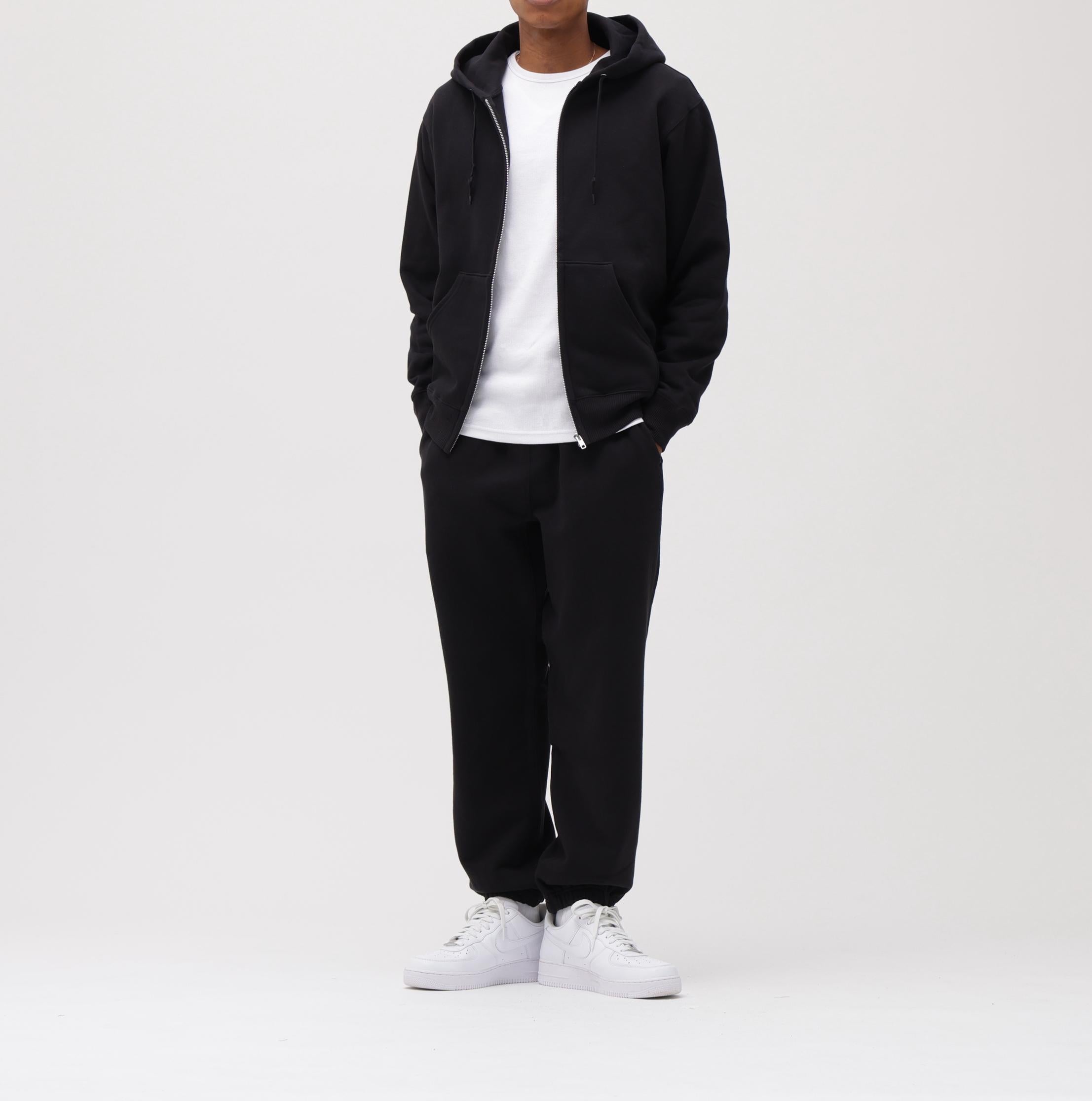 《DAILY/デイリー》ZIP UP SWEAT PARKA / ジップアップ スウェット パーカー / AVIREX /アヴィレックス ブラック
