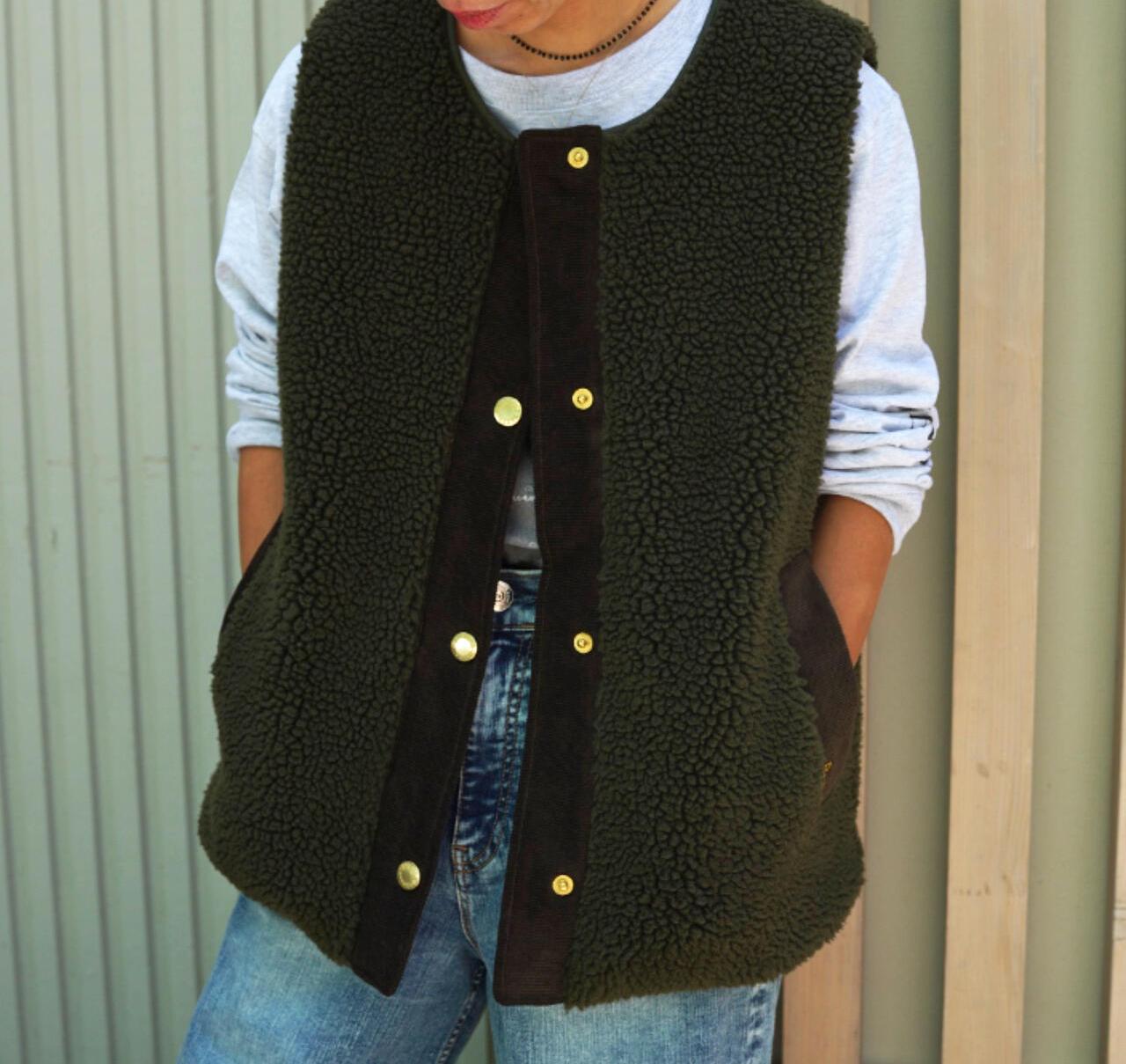 BARBOUR (バブアー) Dulsie ボア ライナー ベスト/252LLI0016 オリーブ