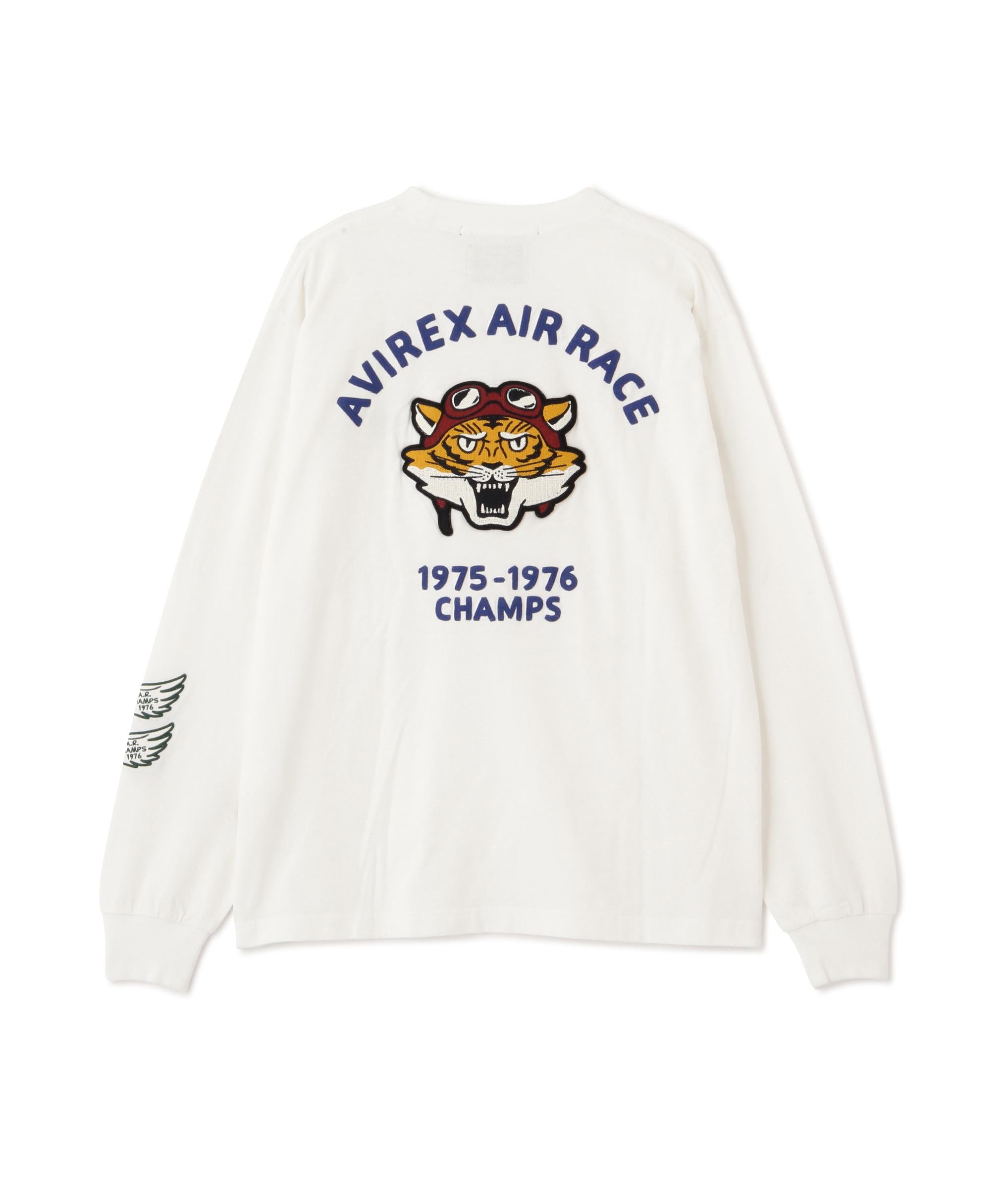 《A.A.>.C》TIGE> CHAMPS SLUR L/S T-SHI>T ホワイト