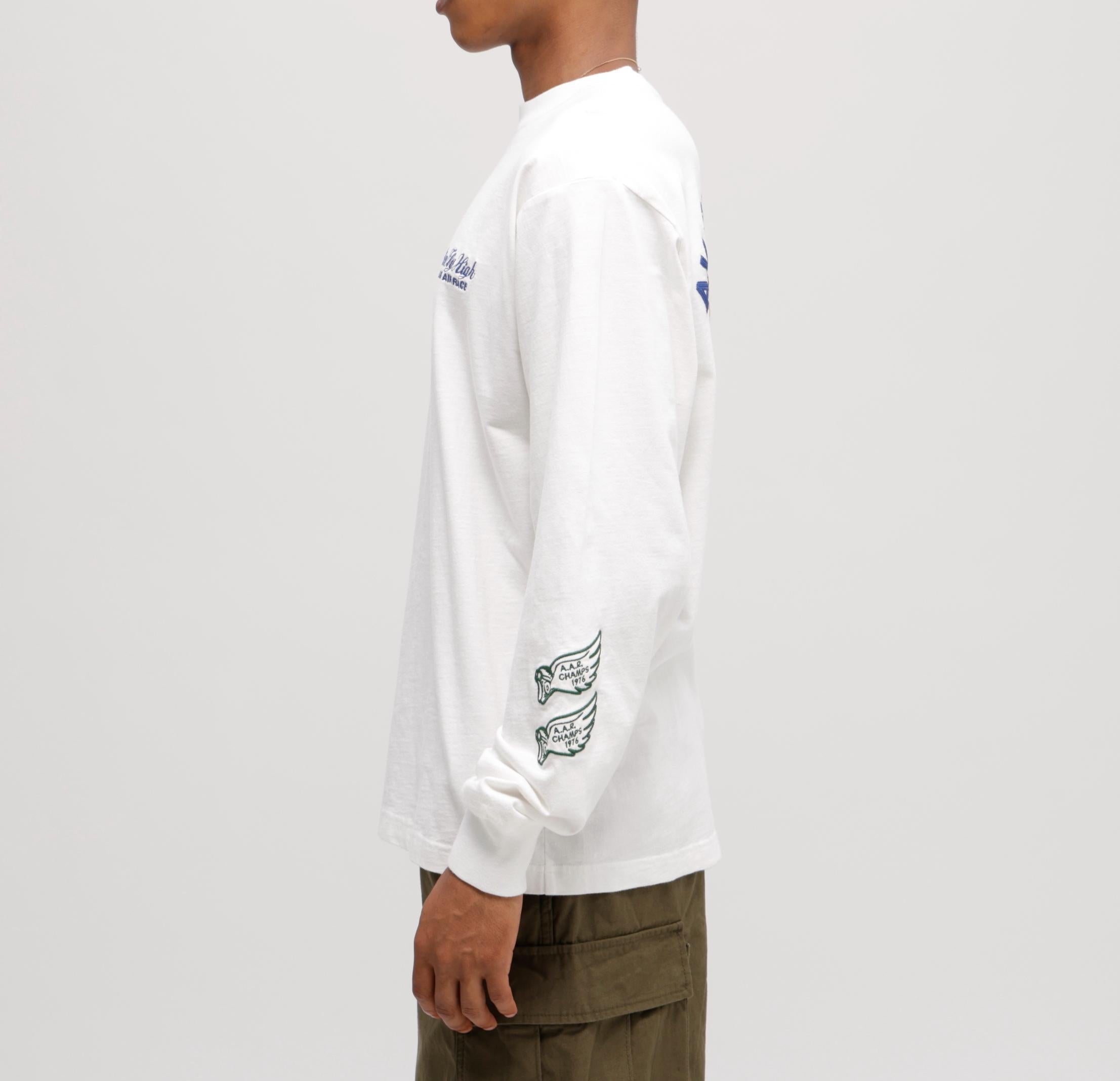《A.A.>.C》TIGE> CHAMPS SLUR L/S T-SHI>T ホワイト