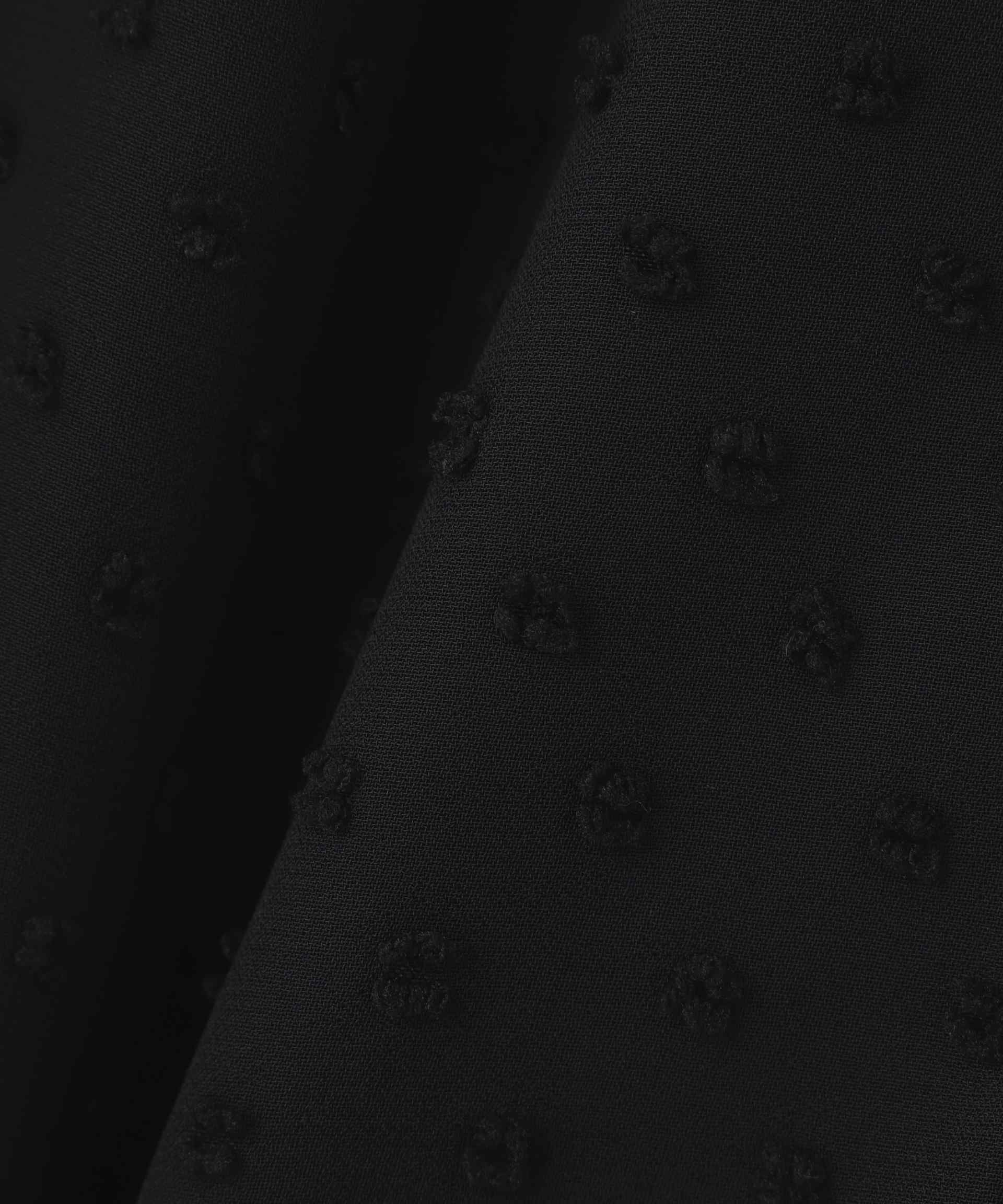 ◆シアージャカードブラウス ブラック