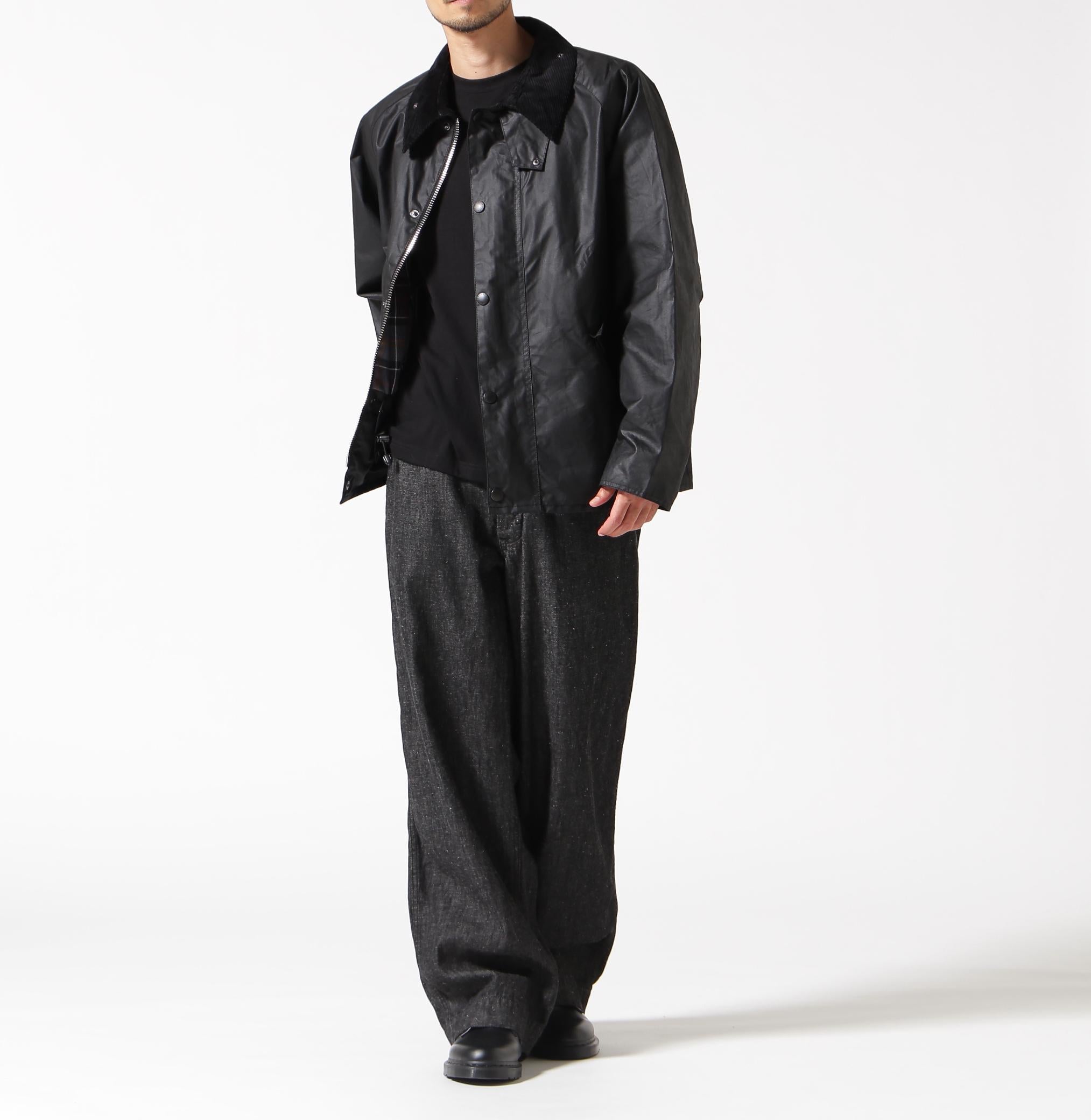 Raou <バブアー os tanspot wax トランスポートジャケット ブラック