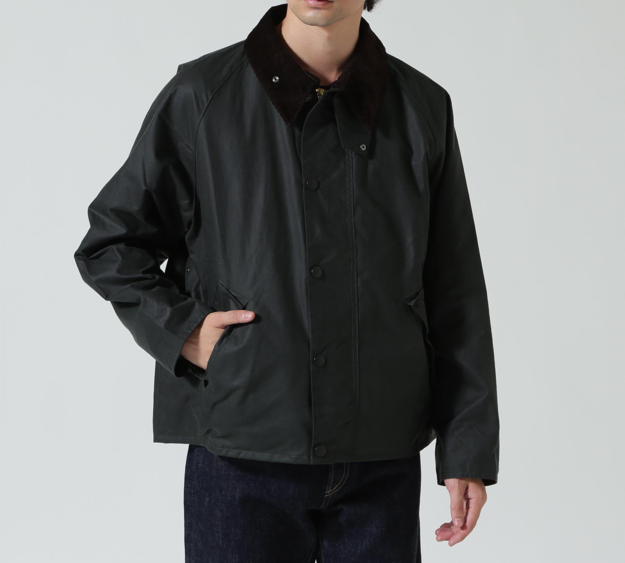 Raou <バブアー os tanspot wax トランスポートジャケット セージ1