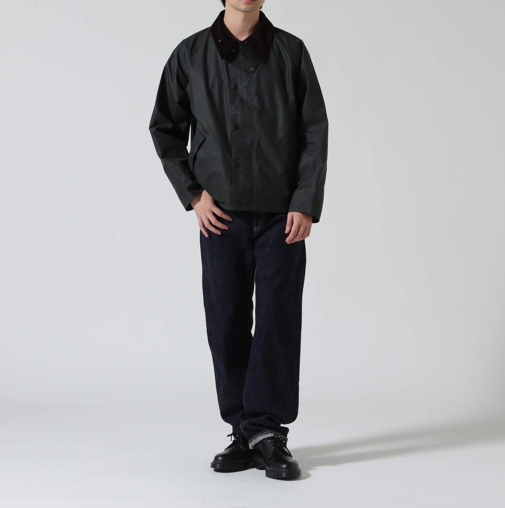 Raou <バブアー os tanspot wax トランスポートジャケット セージ1