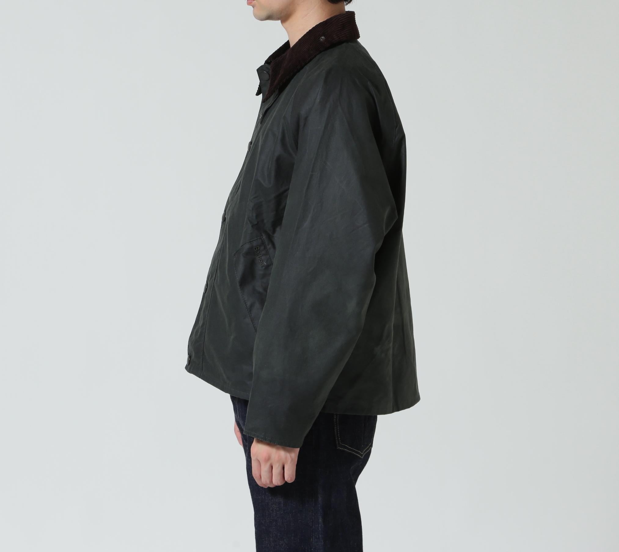 Raou <バブアー os tanspot wax トランスポートジャケット セージ1