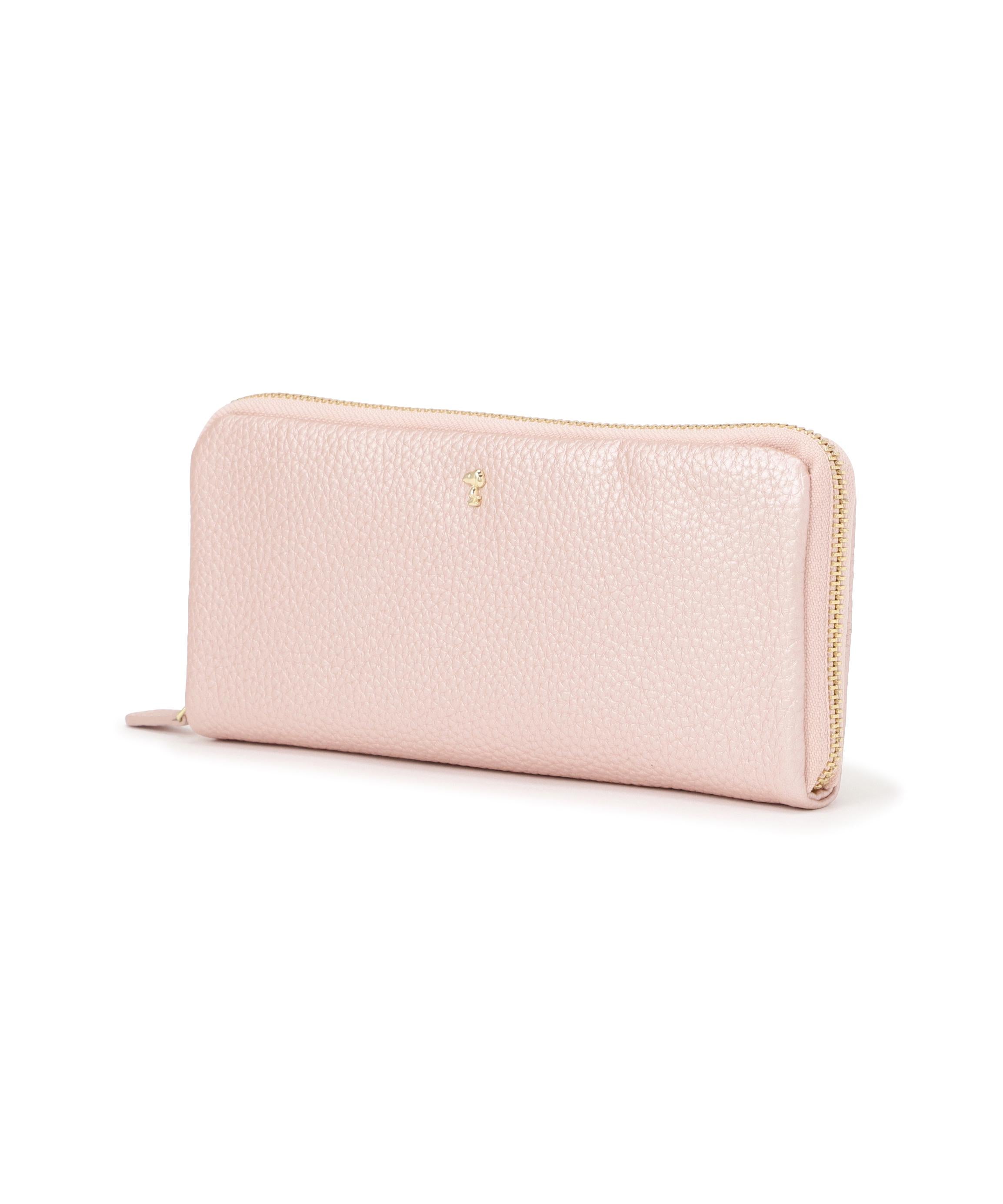 SNOOPY LEATHER COLLECTION/スヌーピーレザーコレクション/かるふわシリーズ束入れ ピンク