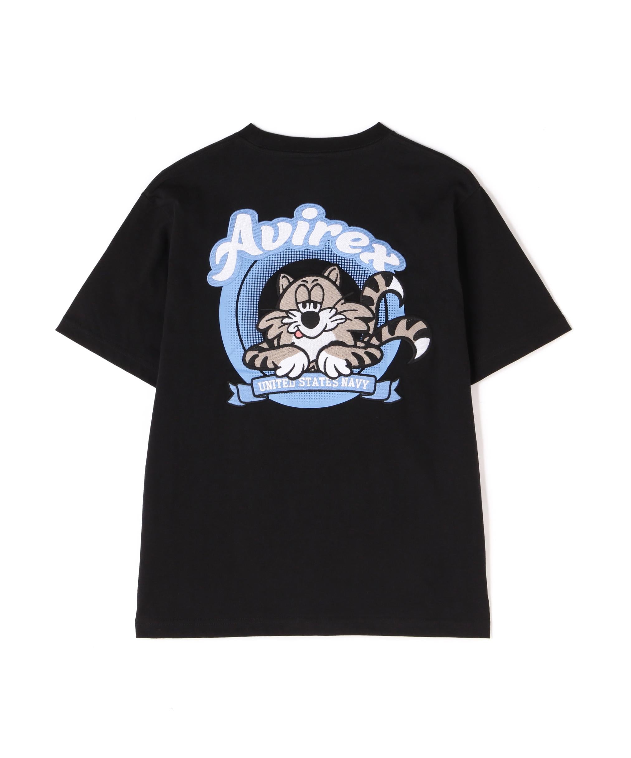 《WER&DEPOT限定》TOMCAT EMR>OIDE>Y T-SHI>T / トムキャット エンブロイダリー Tシャツ ブラック