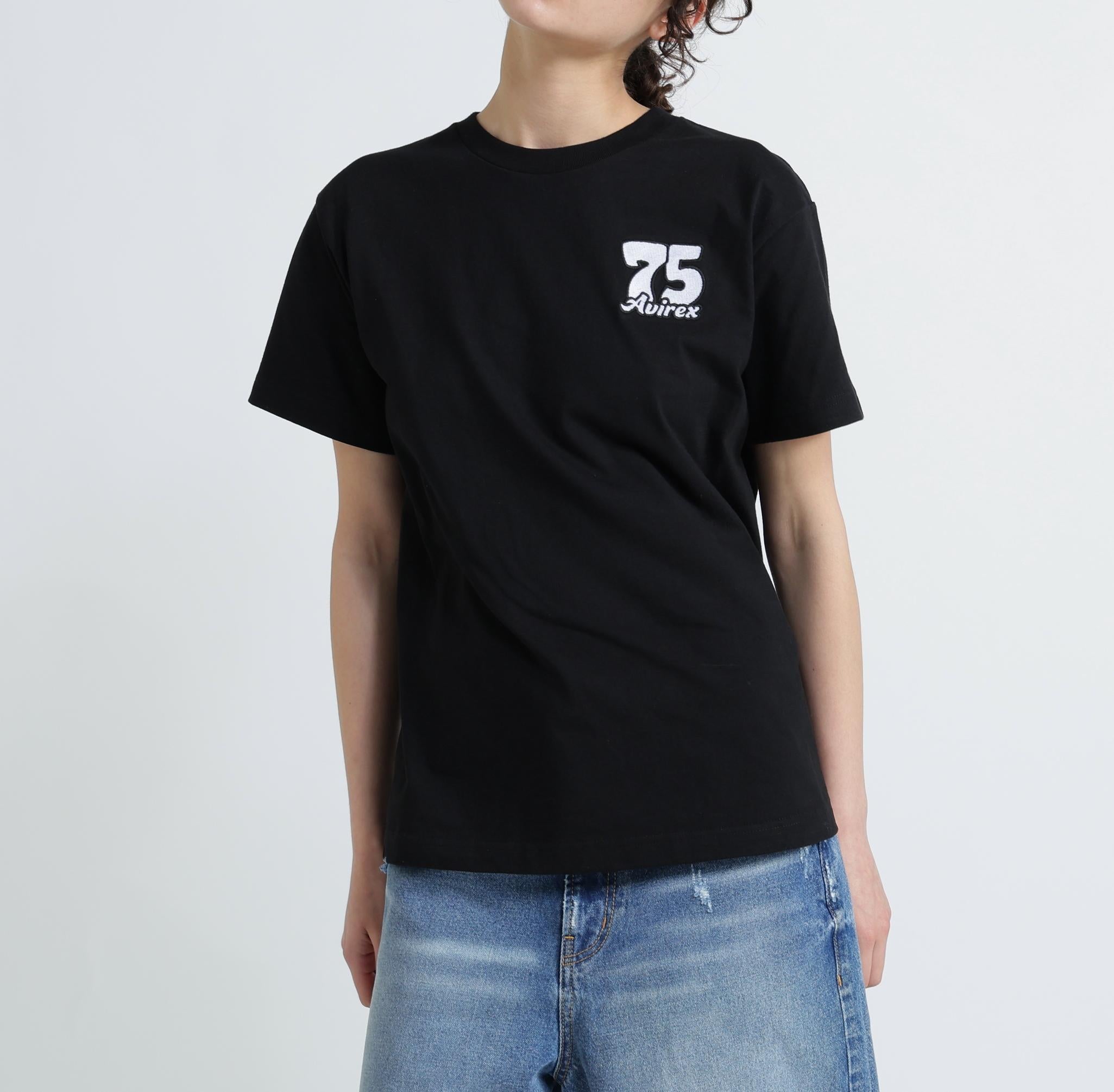 《WER&DEPOT限定》TOMCAT EMR>OIDE>Y T-SHI>T / トムキャット エンブロイダリー Tシャツ ブラック