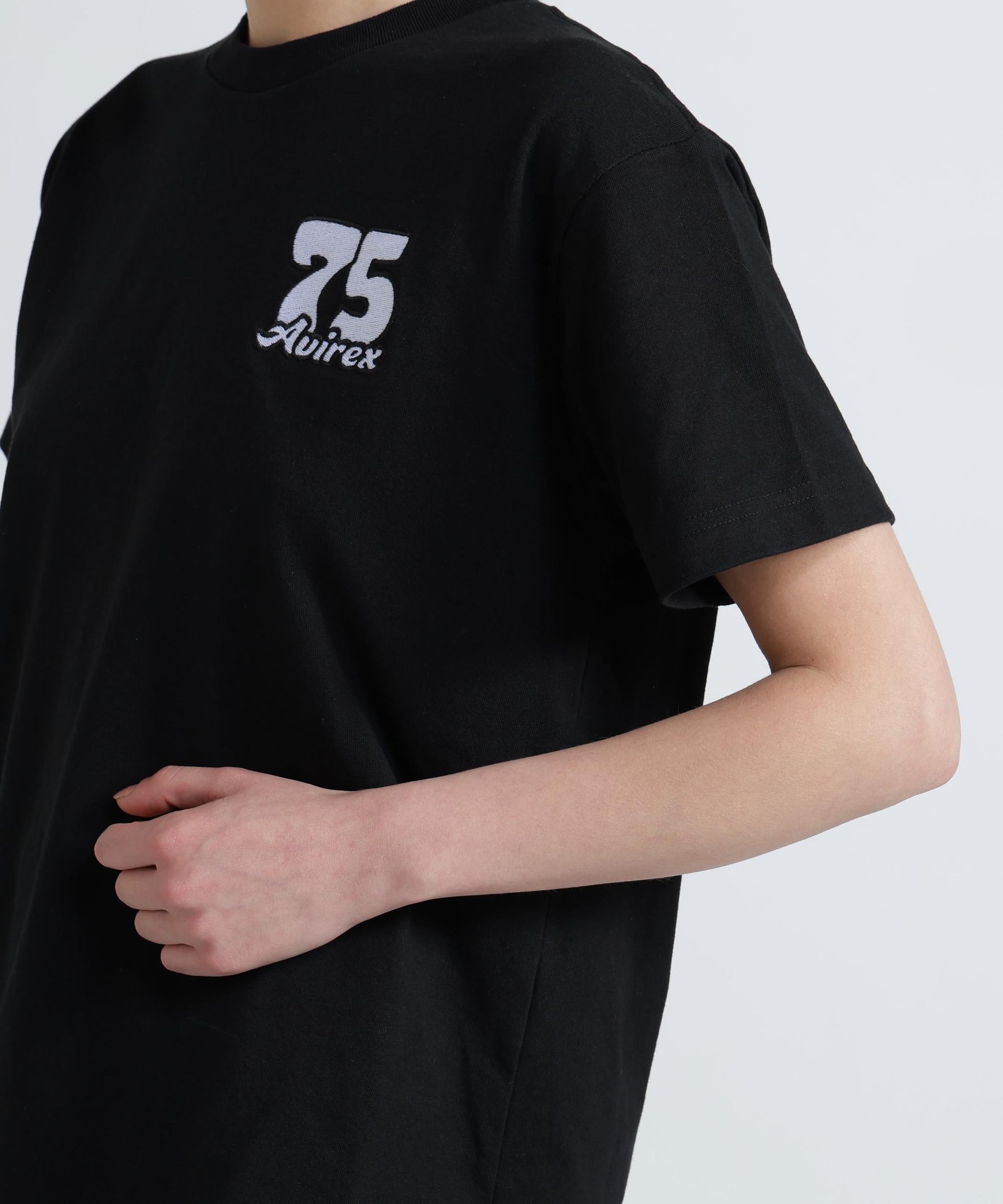 《WER&DEPOT限定》TOMCAT EMR>OIDE>Y T-SHI>T / トムキャット エンブロイダリー Tシャツ ブラック