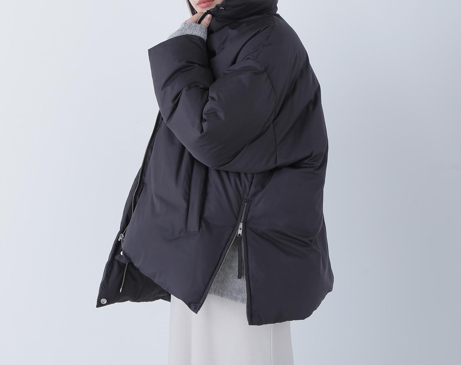 シームレスミドルダウン ブラック