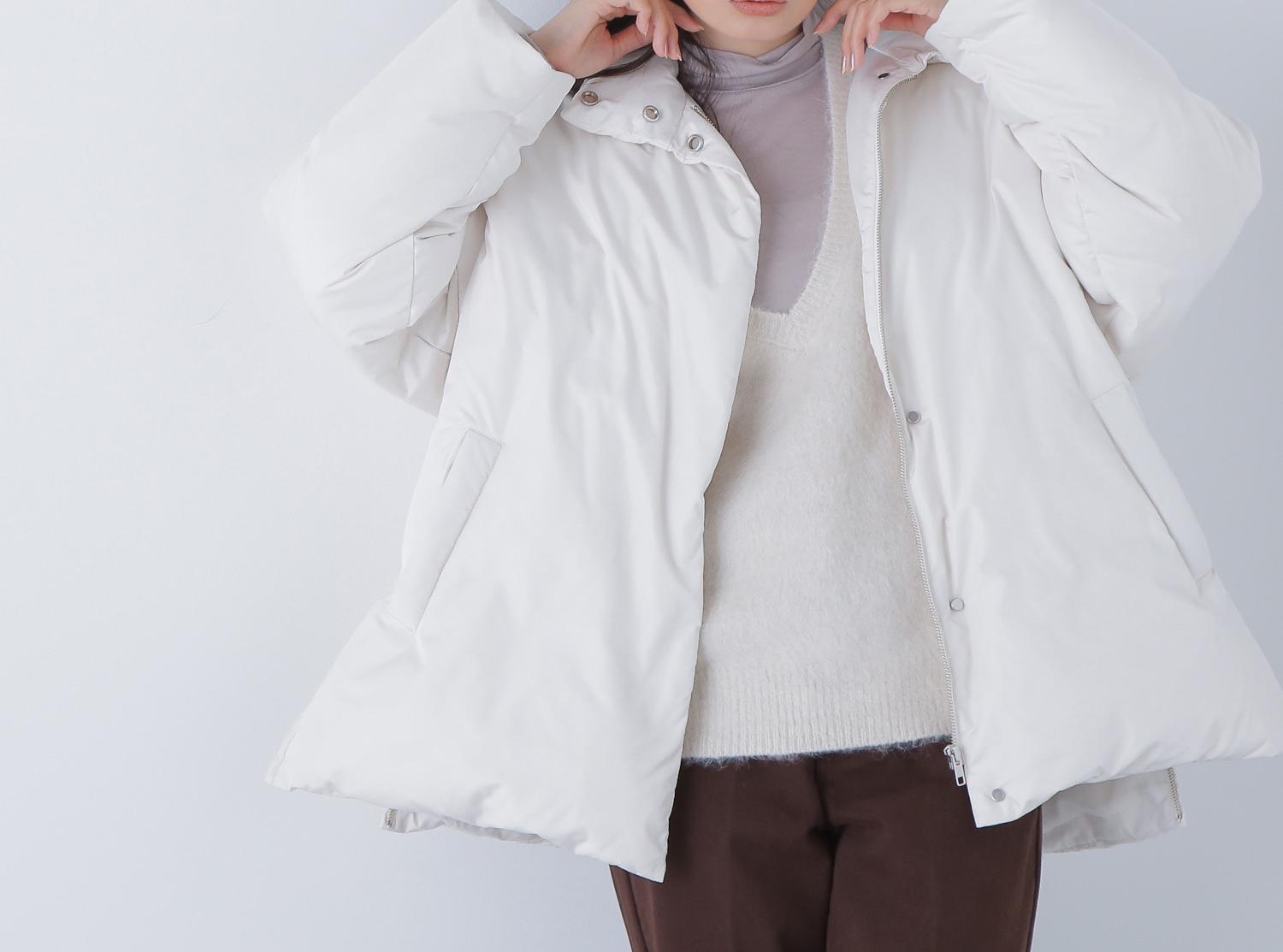 シームレスミドルダウン エクリュ1