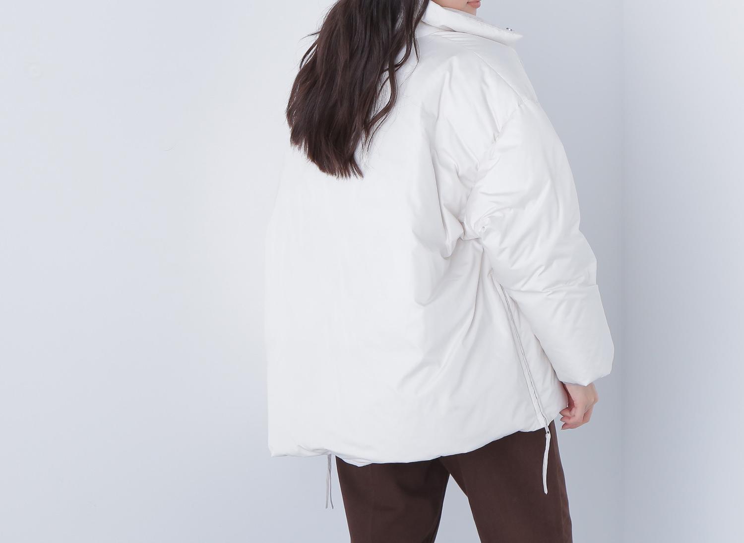 シームレスミドルダウン エクリュ1