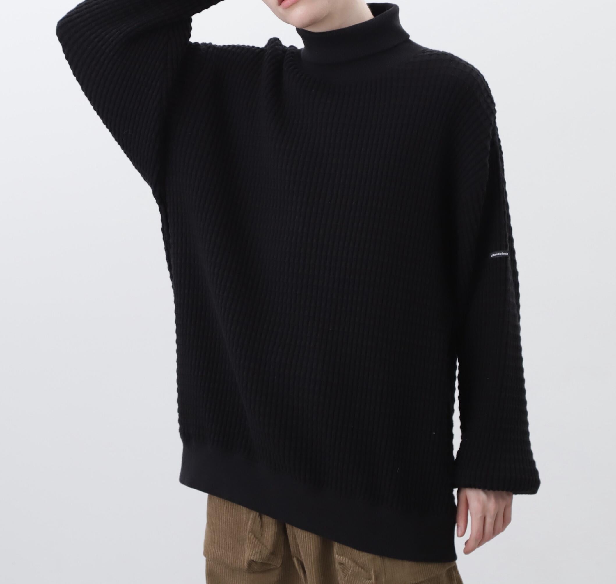 MANASTASH/マナスタッシュ/SNUGGLE SNUG THE>MAL TU>TLE NECK ブラック