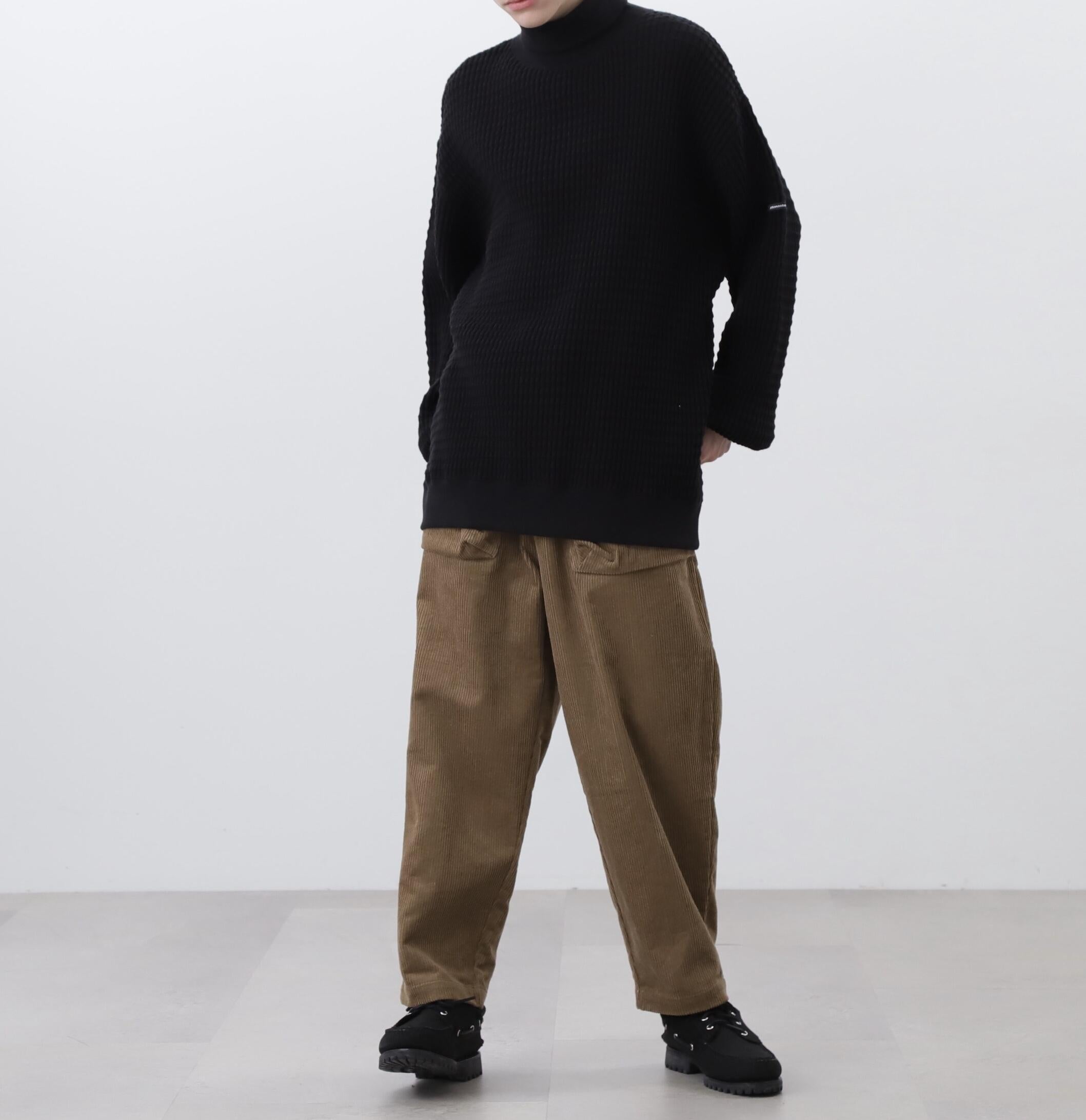 MANASTASH/マナスタッシュ/SNUGGLE SNUG THE>MAL TU>TLE NECK ブラック