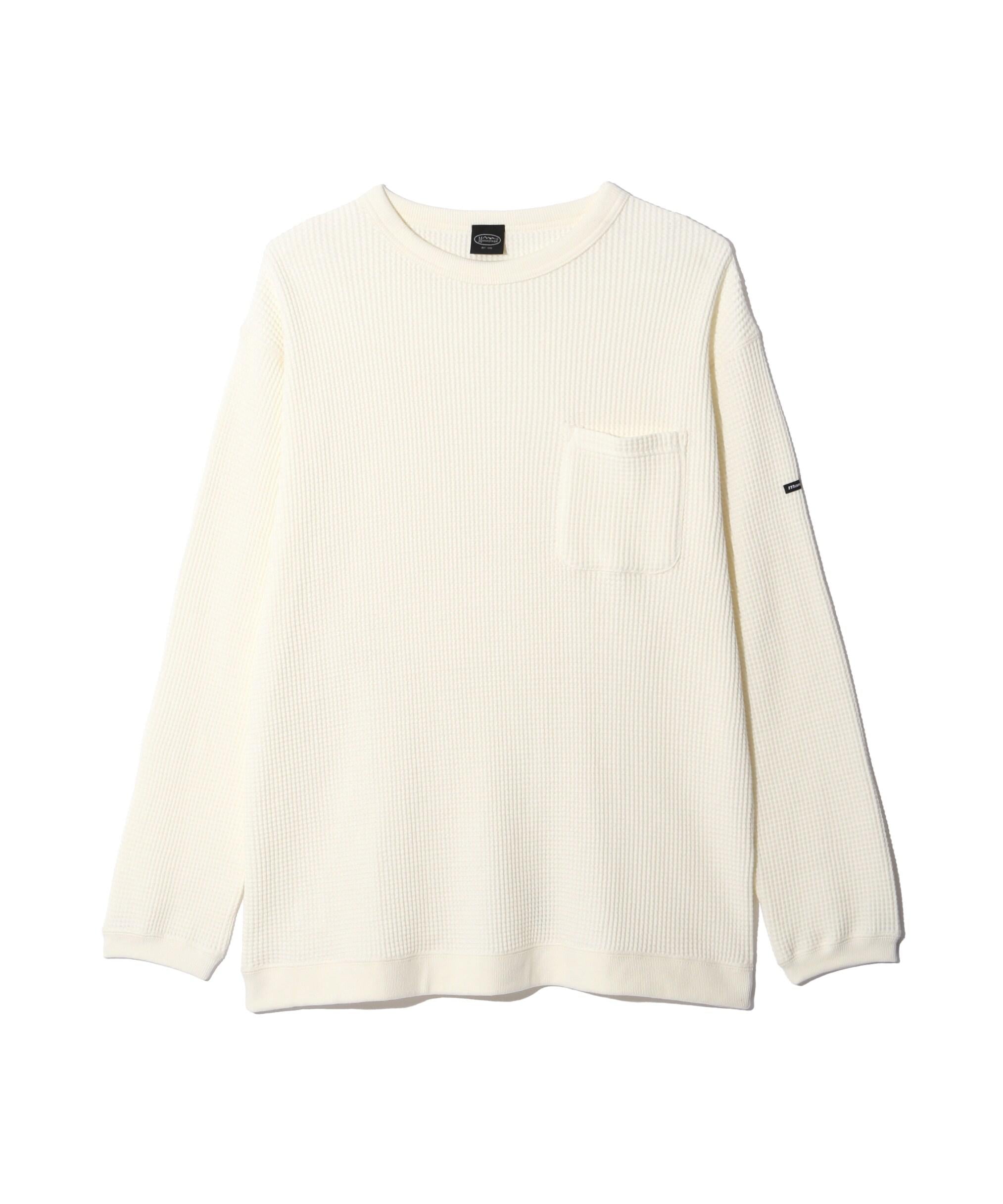 MANASTASH/マナスタッシュ/ HEAVY SNUG THE>MAL L/S TEE ホワイト