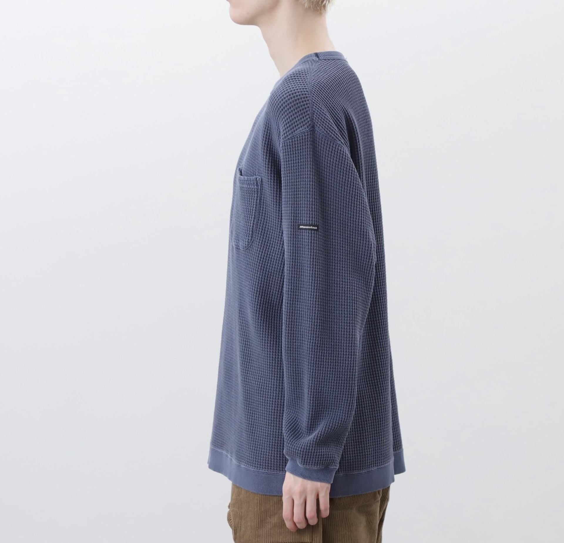 MANASTASH/マナスタッシュ/ HEAVY SNUG THERMAL L/S TEE ネイビー