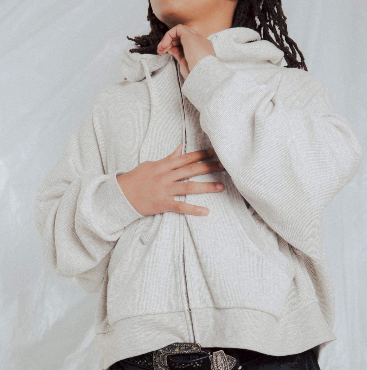 FR(13)NDS/フレンズ/Waffle Hoodie オフホワイト3