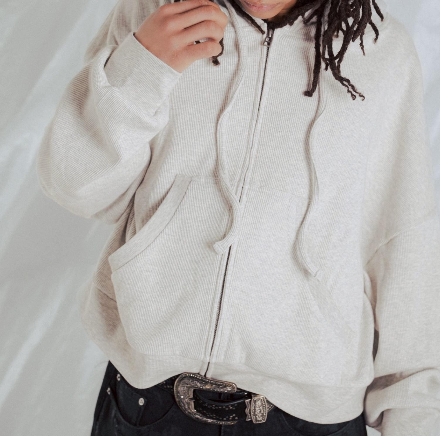 FR(13)NDS/フレンズ/Waffle Hoodie オフホワイト3