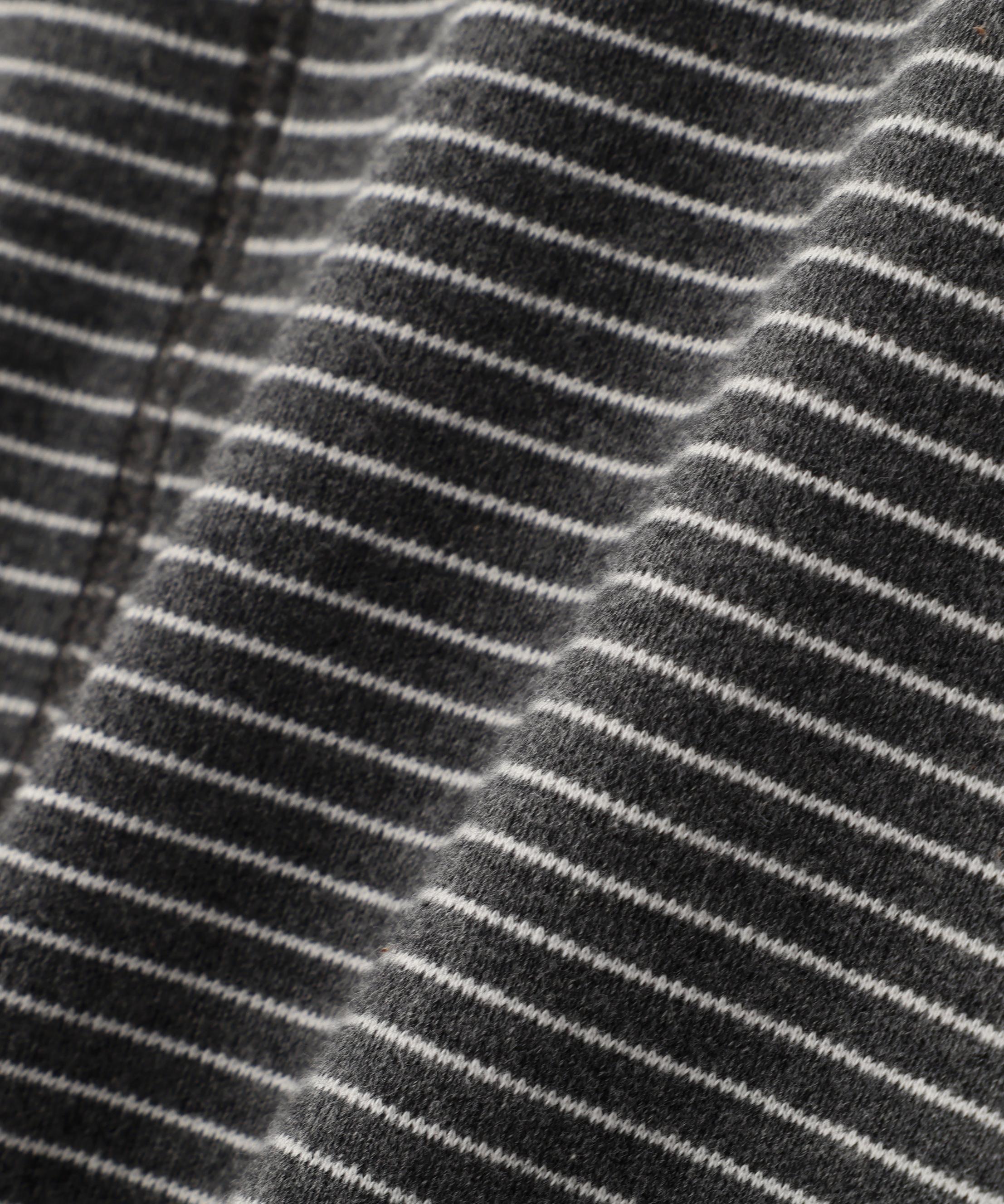 スキッパーカットソーフーディー グレーベースボーダー1