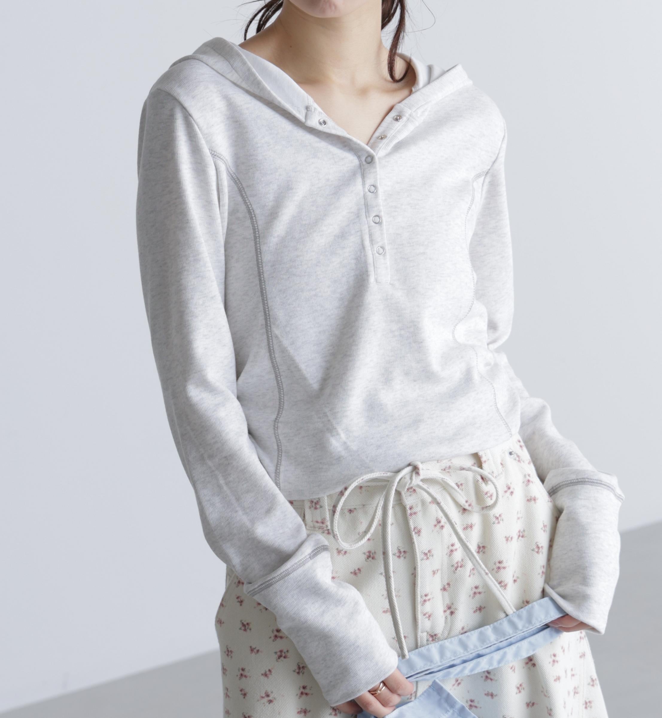 スキッパーカットソーフーディー オートミール