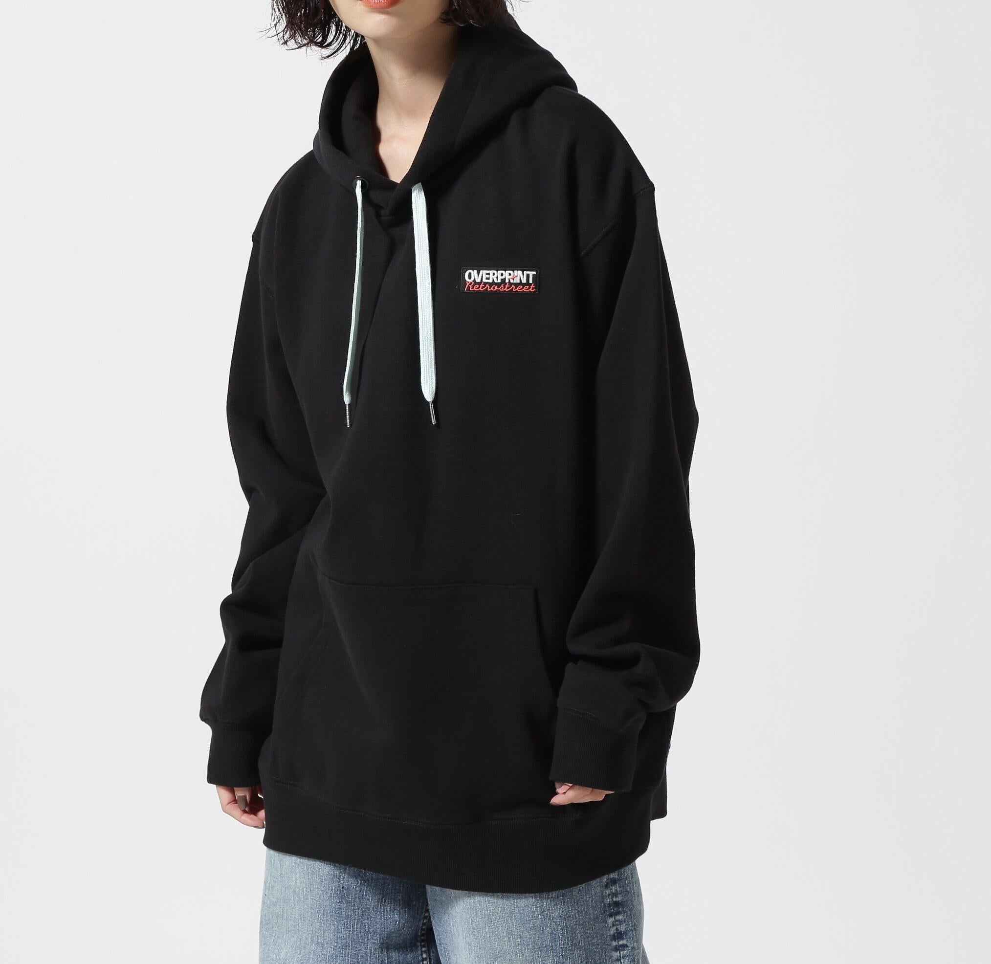 ovepint/オーバープリント/Deley Hoodie ブラック