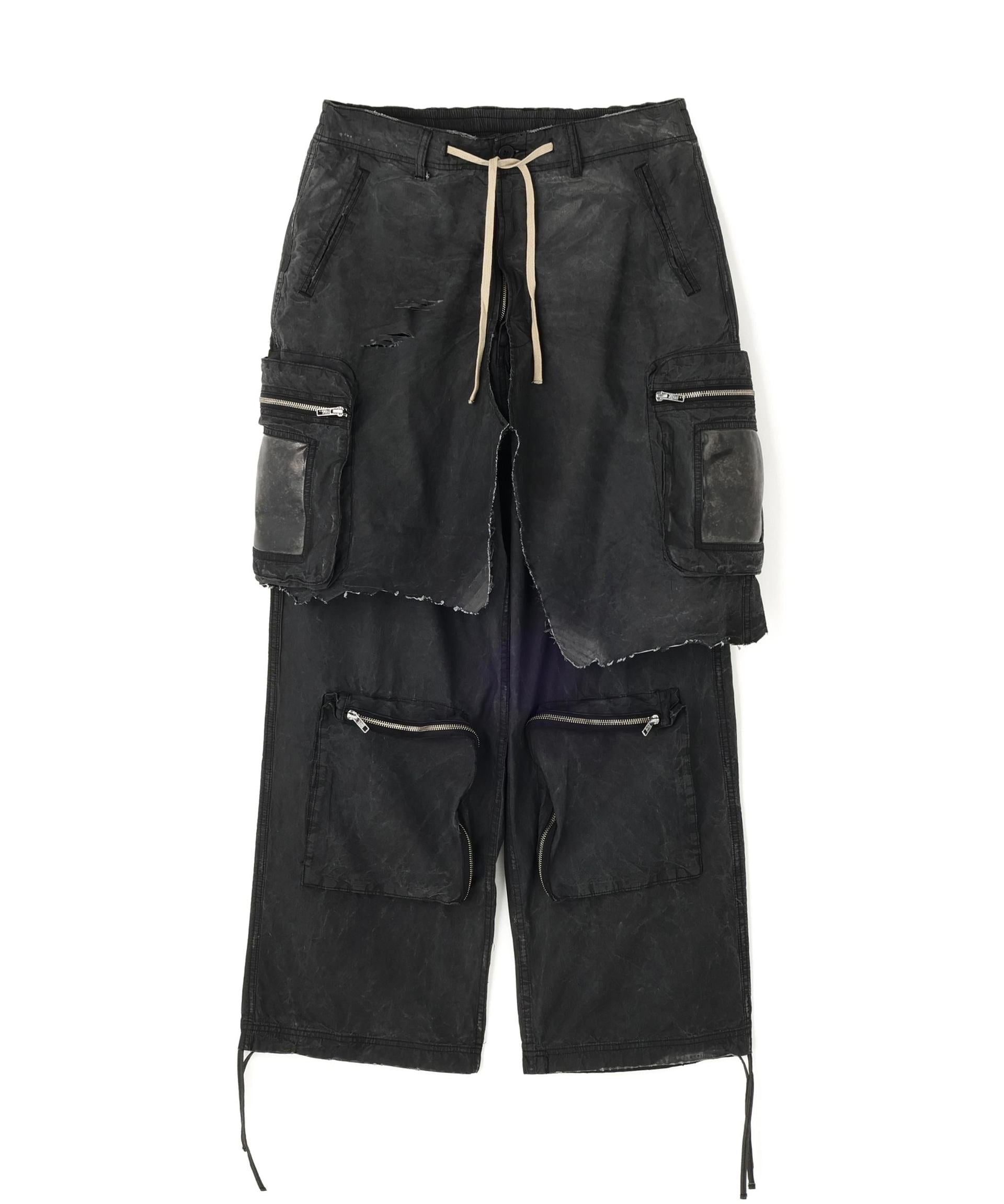 FR(13)NDS/フレンズ/Fake Layered Cargo Pants ブラック