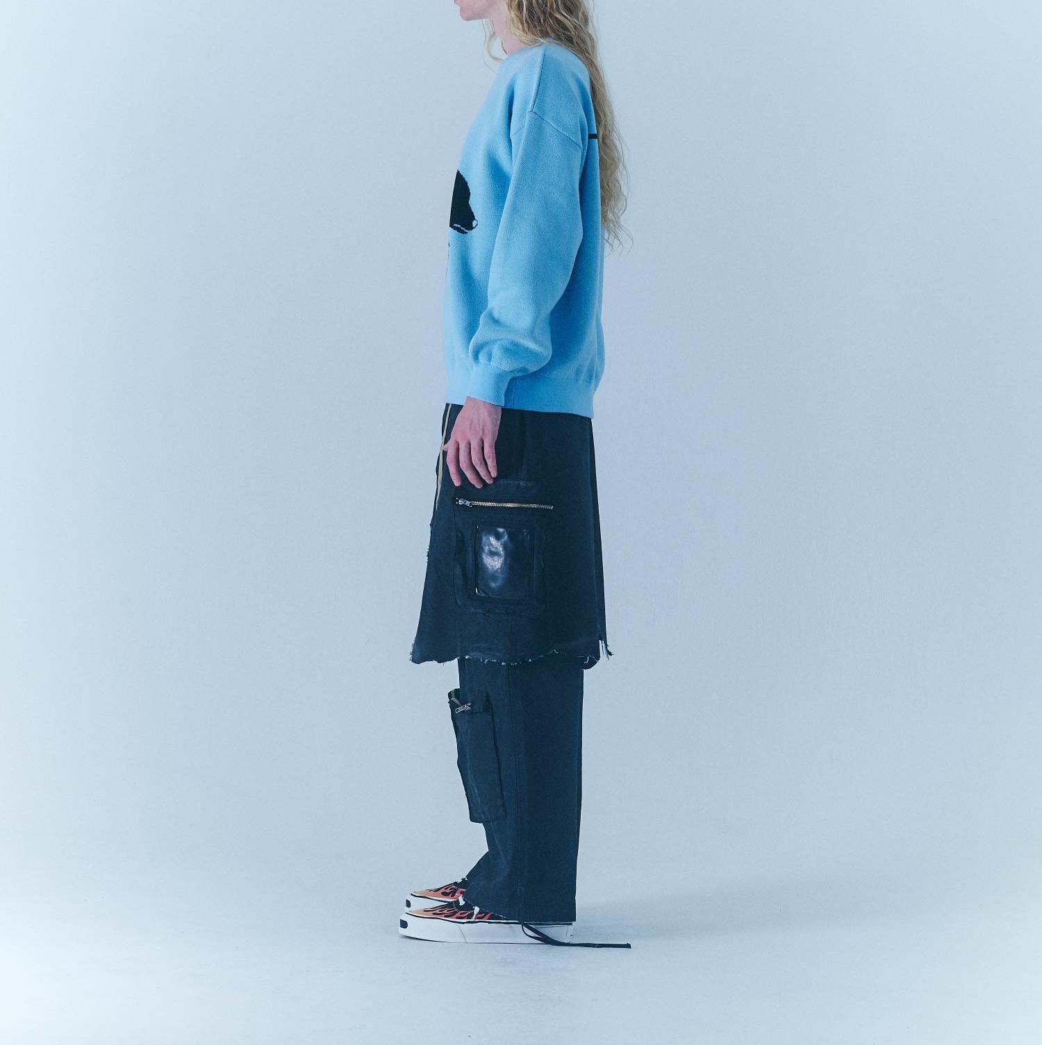FR(13)NDS/フレンズ/Fake Layered Cargo Pants ブラック