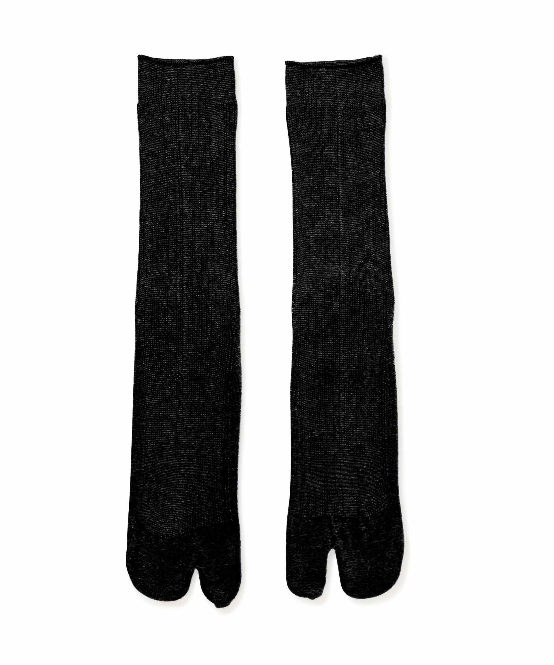 MA>COMONDE(マルコモンド)glitte tai socks 20/タビソックス ブラック