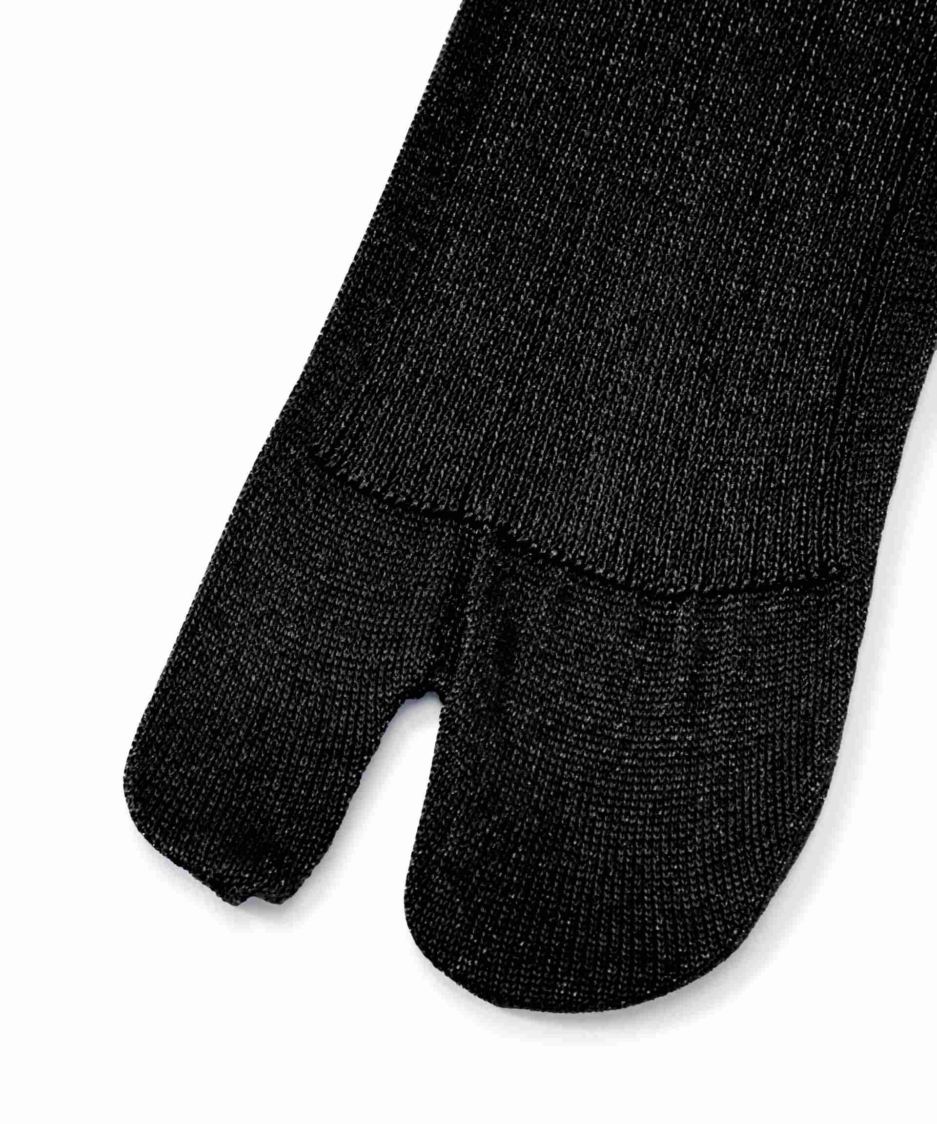 MA>COMONDE(マルコモンド)glitte tai socks 20/タビソックス ブラック